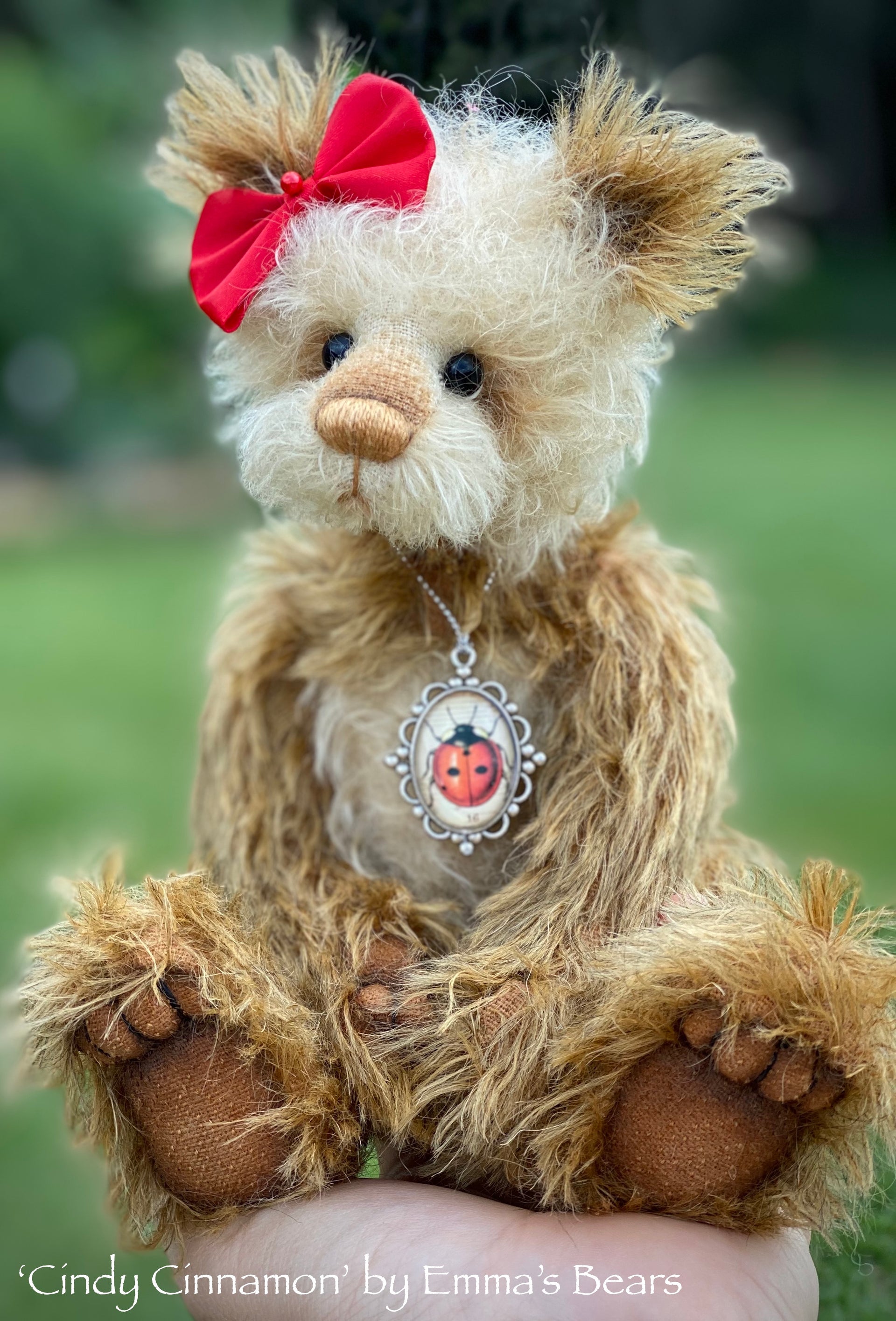 Cindy Cinnamon - 10" Mohair Artist Bear by Emma's Bears - OOAK