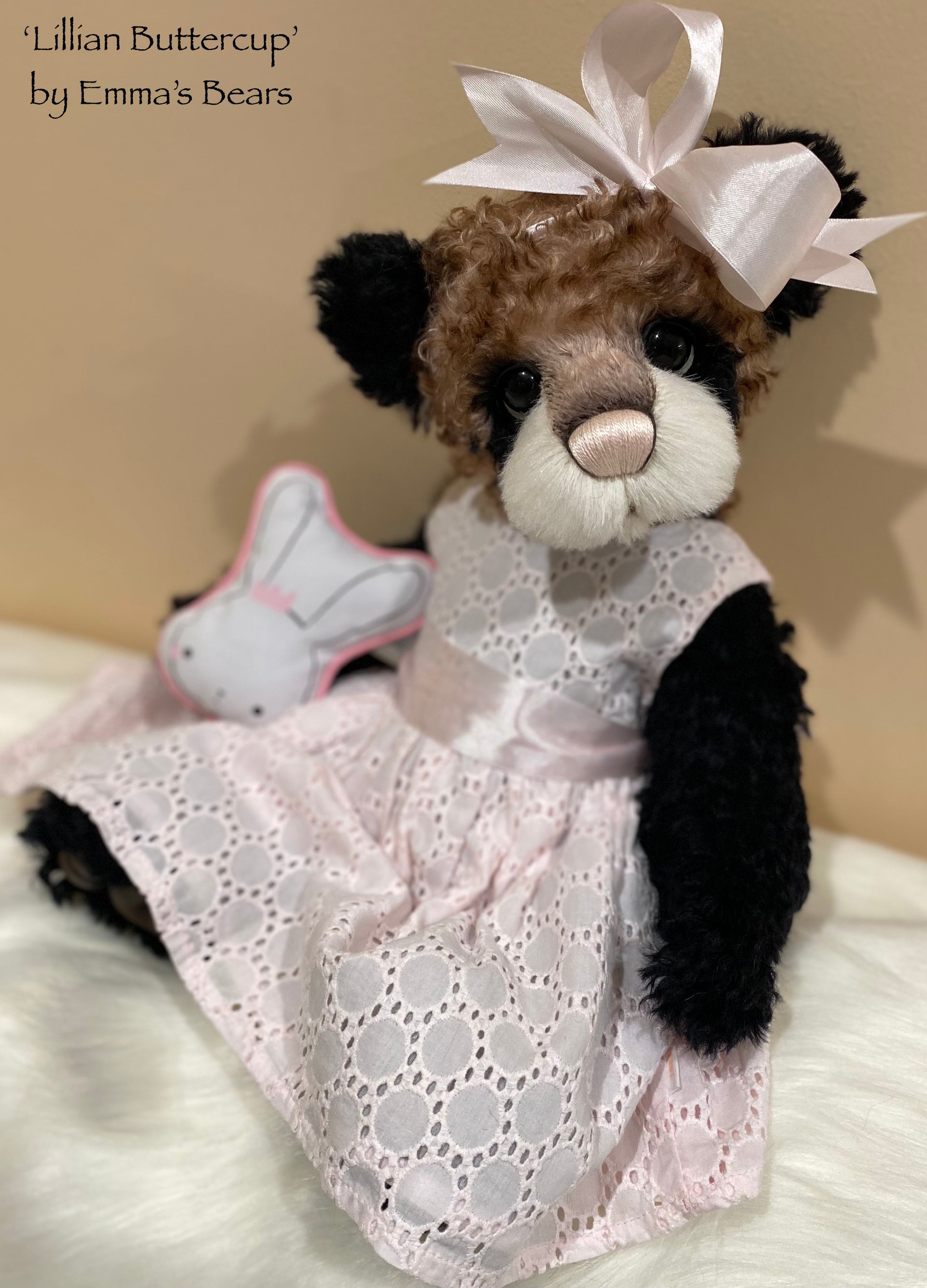 Lillian Buttercup - 18" Kid Mohair and Alpaca Artist Baby Bear by Emma's Bears - OOAK