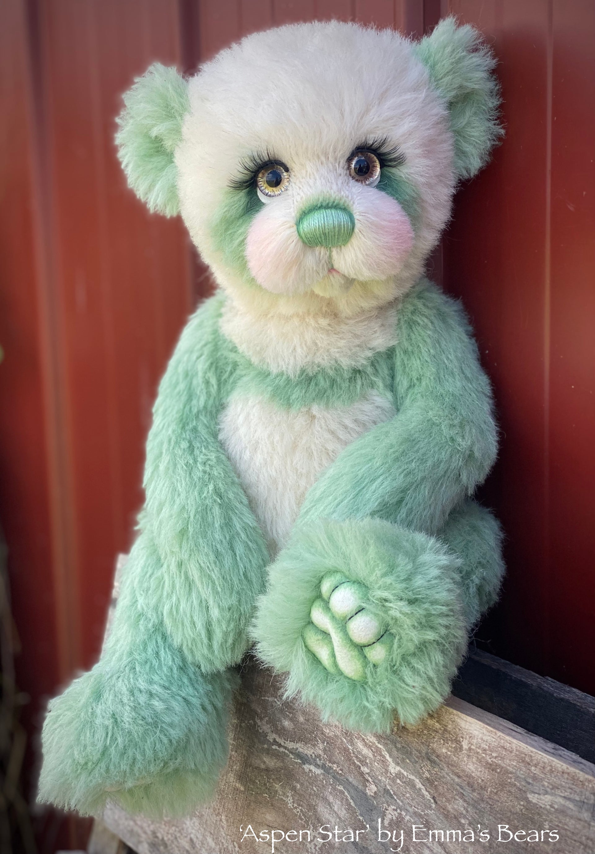 Aspen Star - 16" Christmas 2022 Mohair Artist Bear by Emmas Bears - OOAK