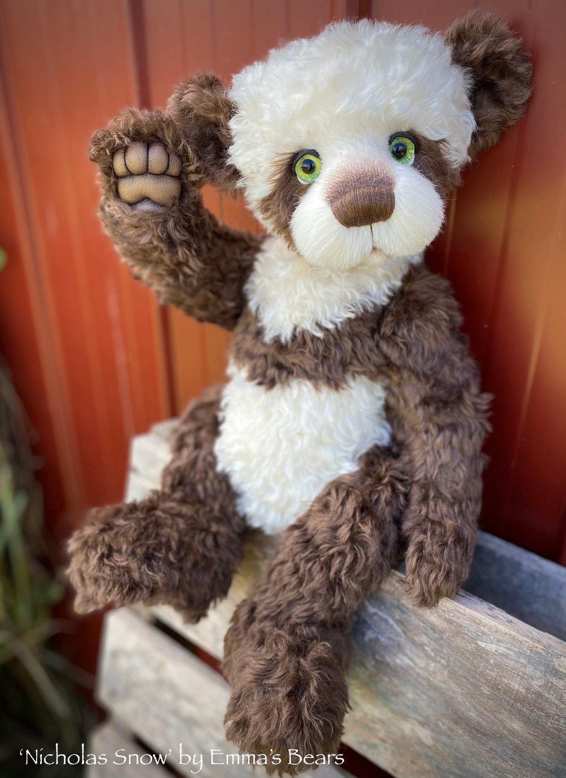 Nicholas Snow - 18" Christmas 2022 Mohair Artist Bear by Emmas Bears - OOAK