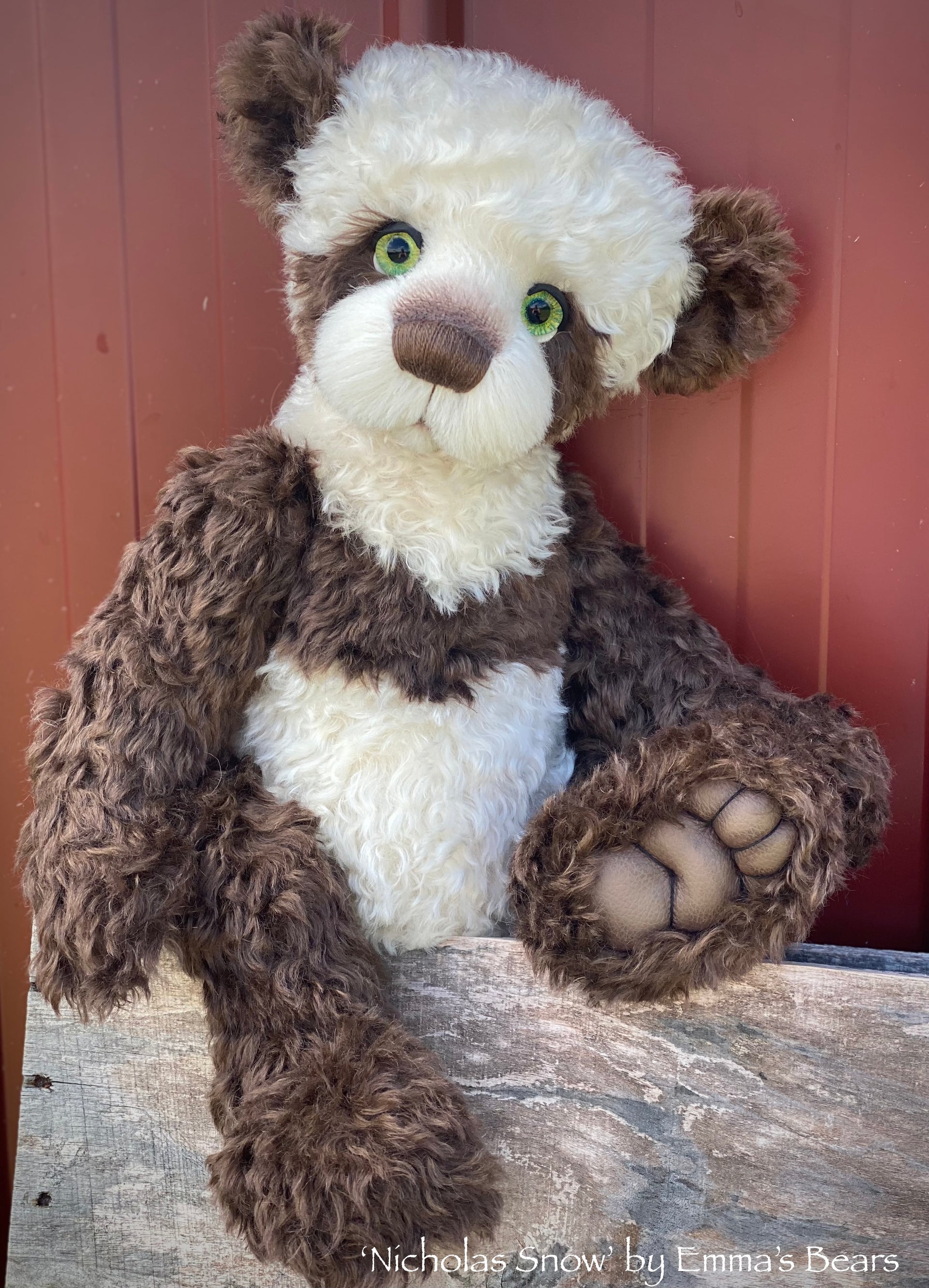 Nicholas Snow - 18" Christmas 2022 Mohair Artist Bear by Emmas Bears - OOAK