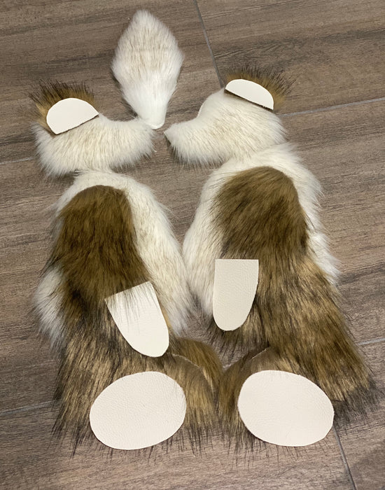 KITS - 13" Cappuccino faux fur teddy using Emma's Bears FREE pattern