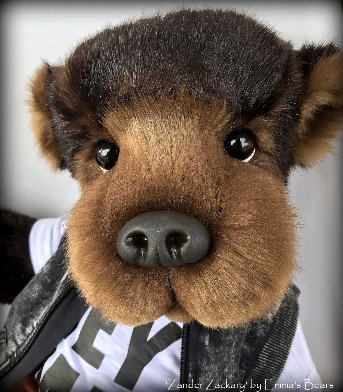 Zander Zackary - 21in TISSAVEL faux fur Artist toddler style Bear by Emmas Bears - OOAK
