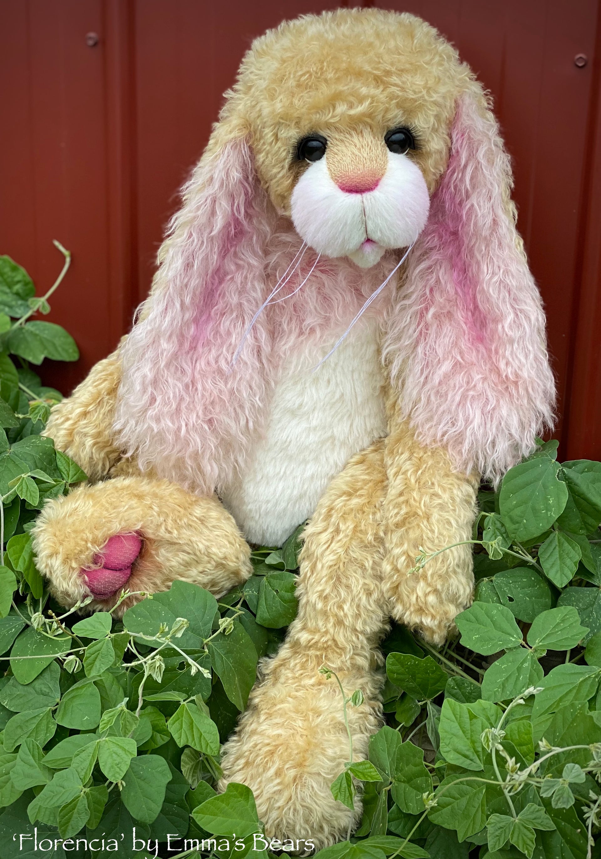 Florencia Bunny - 27" Kid Mohair and Alpaca Artist Bunny by Emma's Bears - OOAK