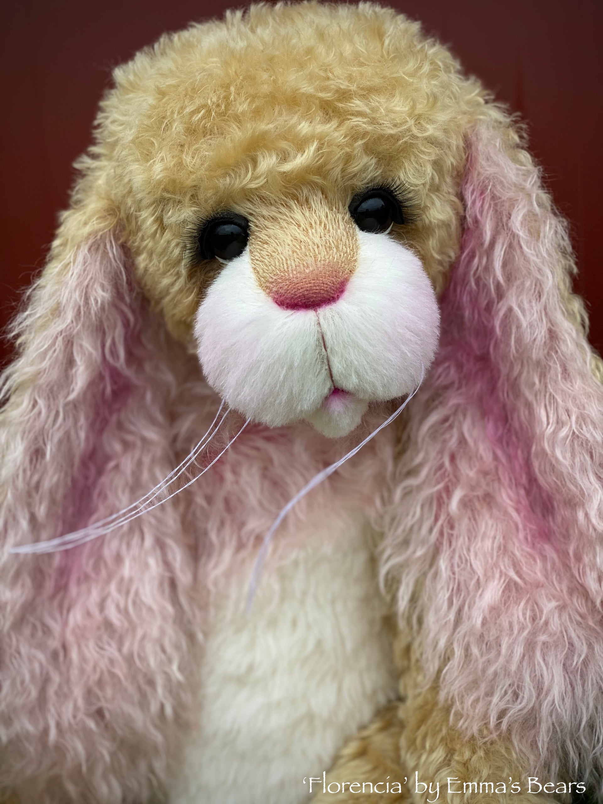 Florencia Bunny - 27" Kid Mohair and Alpaca Artist Bunny by Emma's Bears - OOAK