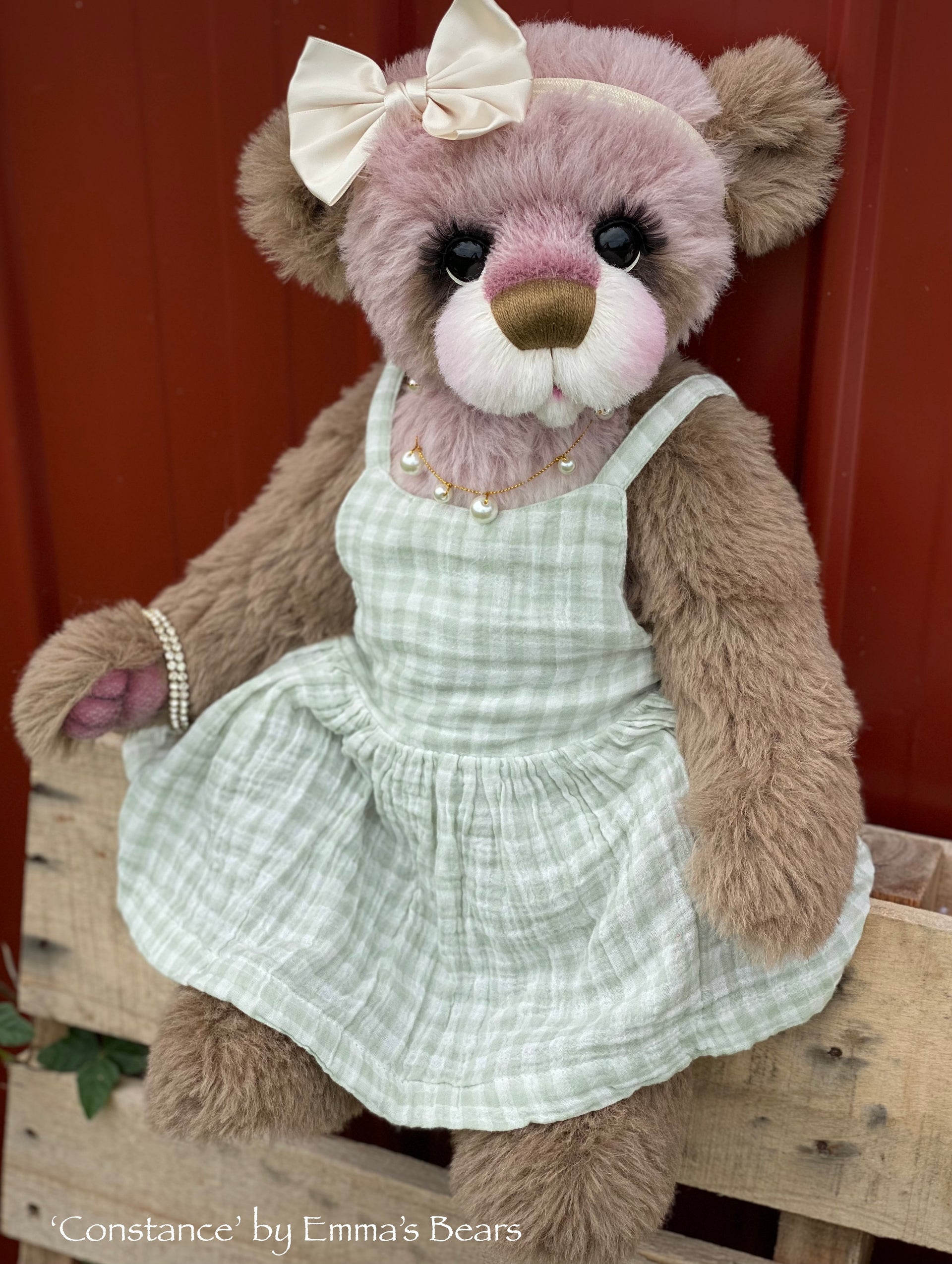 Constance - 21" Hand-Dyed Alpaca Toddler Artist Bear by Emma's Bears - OOAK