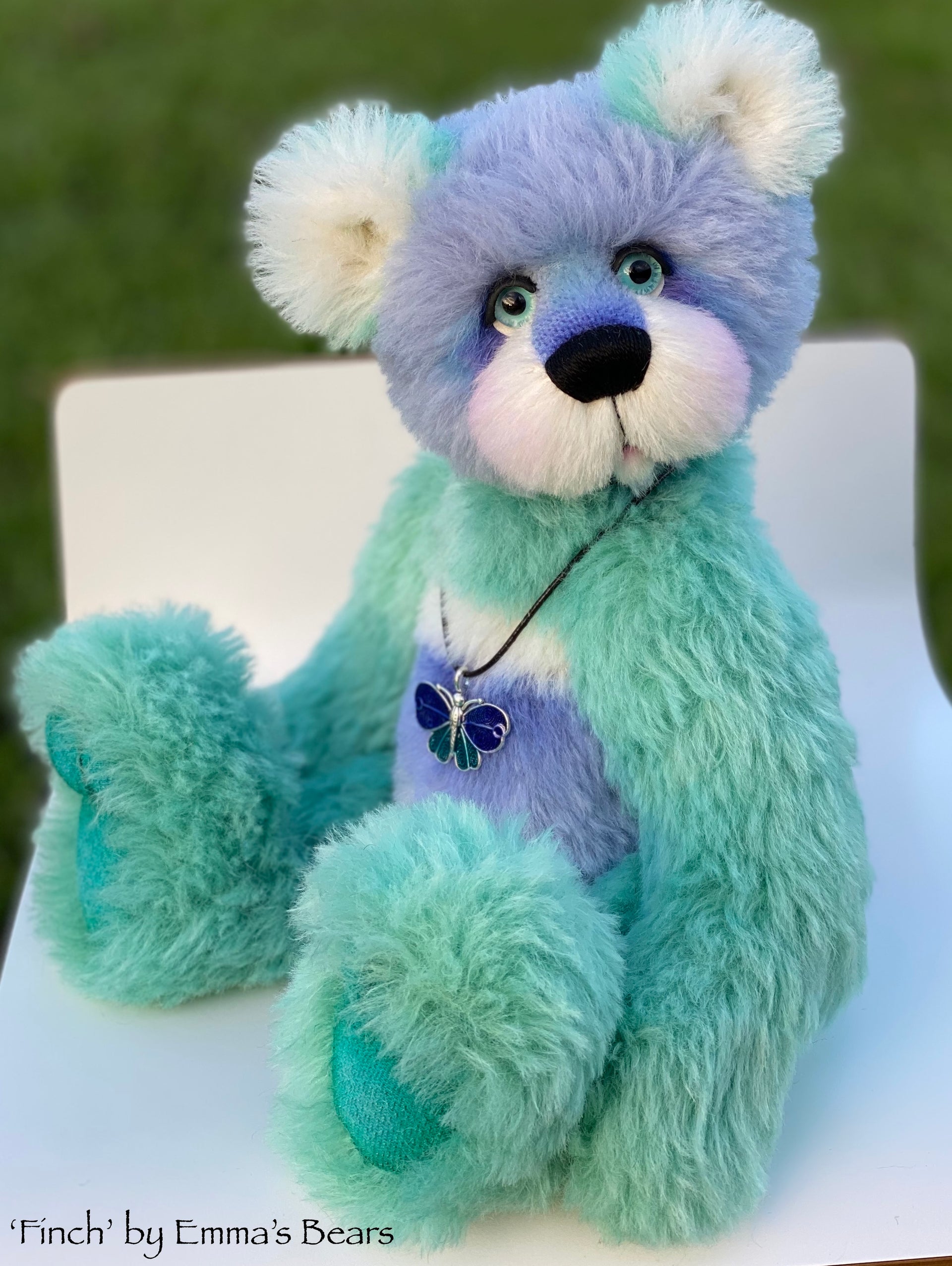 Finch - 15" hand dyed Alpaca Artist Bear by Emmas Bears - OOAK