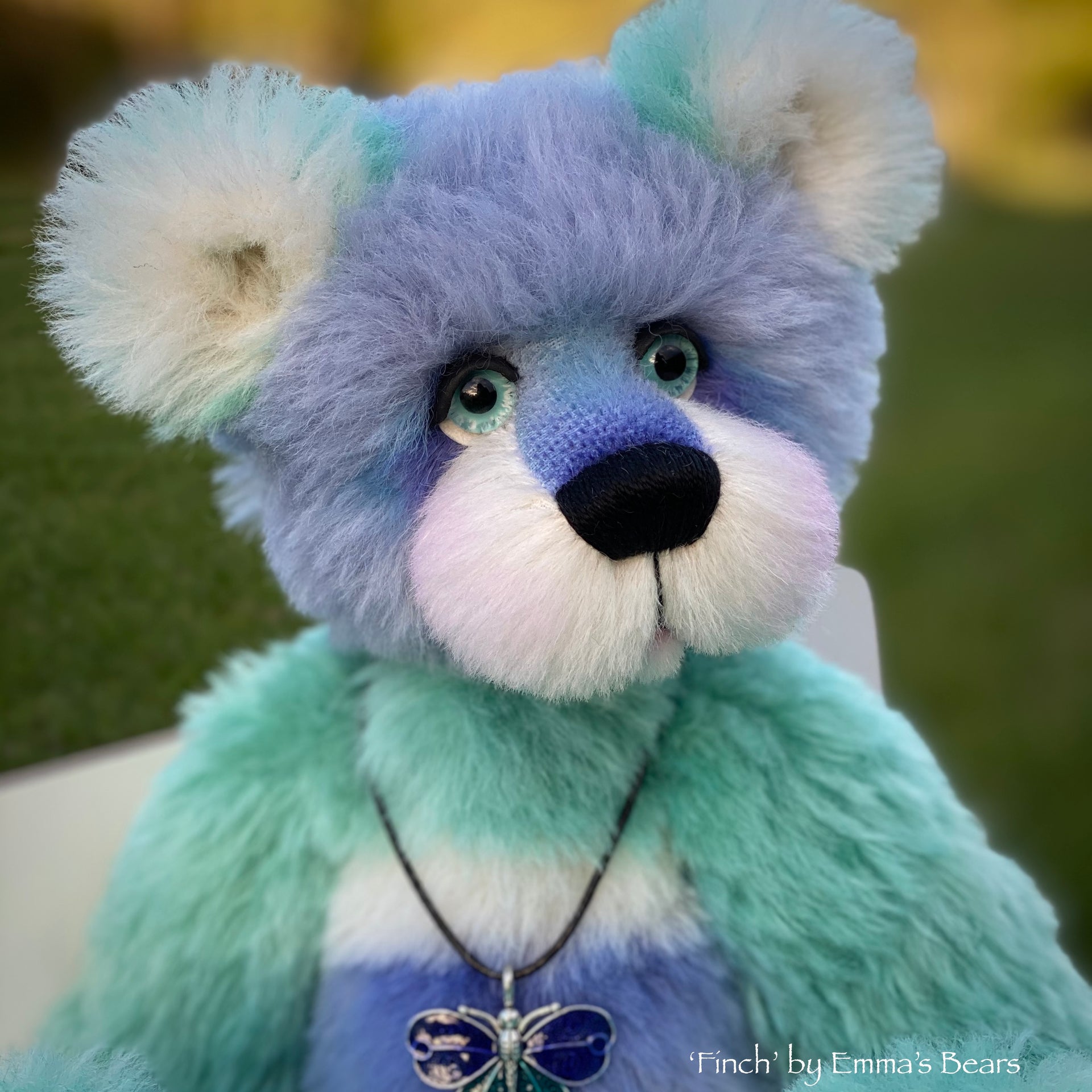 Finch - 15" hand dyed Alpaca Artist Bear by Emmas Bears - OOAK