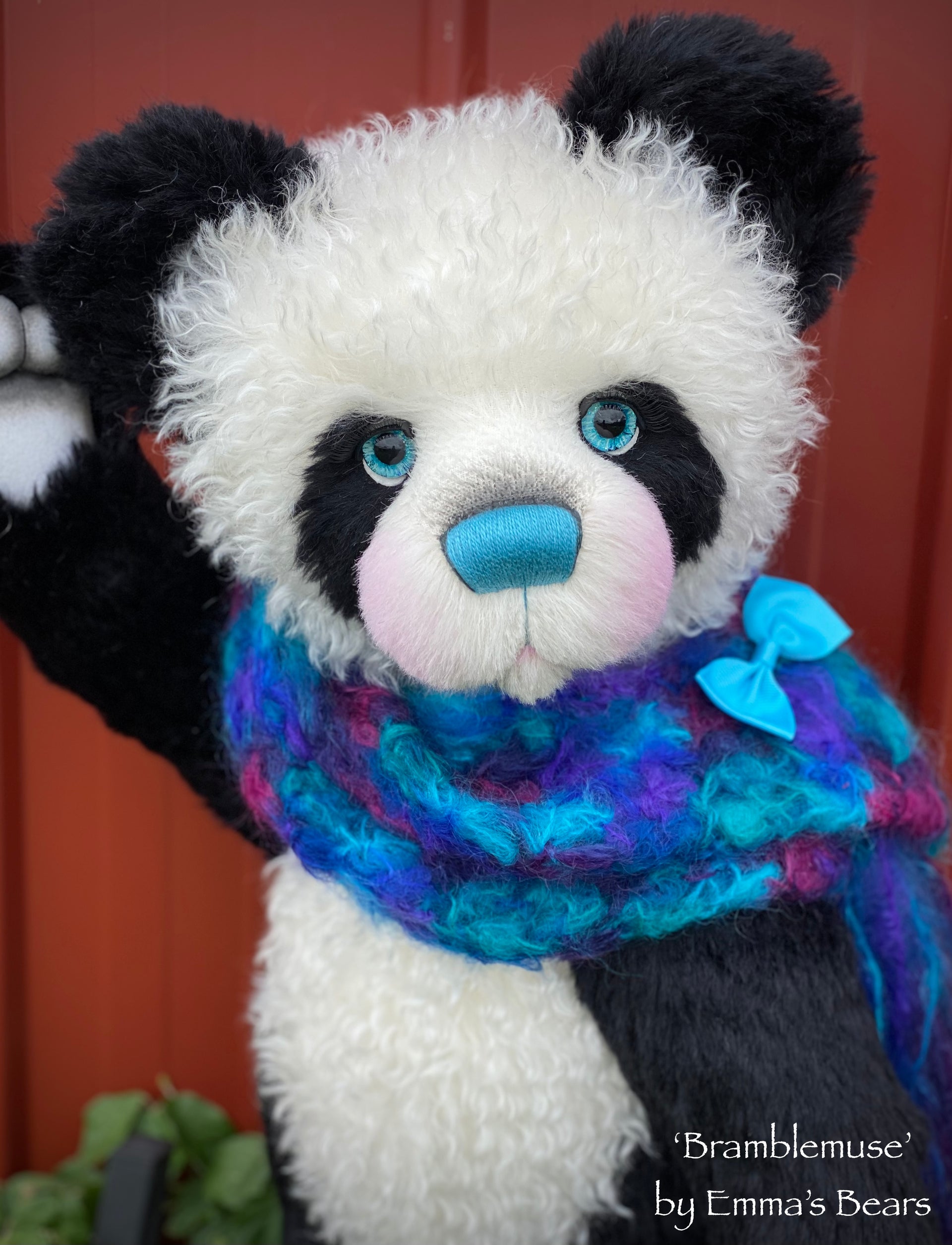 Bramblemuse - 24" mohair artist panda bear by Emma's Bears  - OOAK