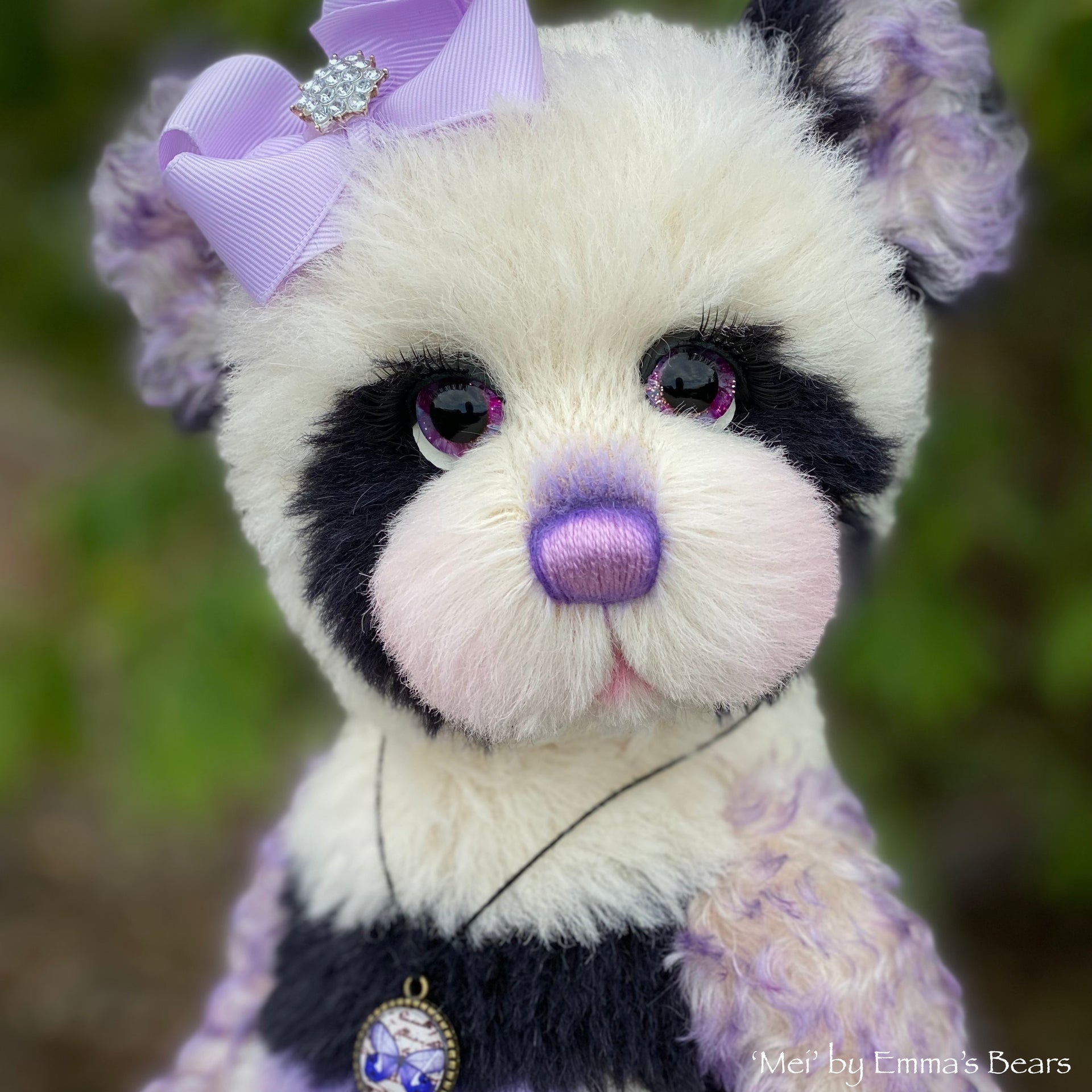 Mei - 16" mohair artist panda bear by Emma's Bears  - OOAK