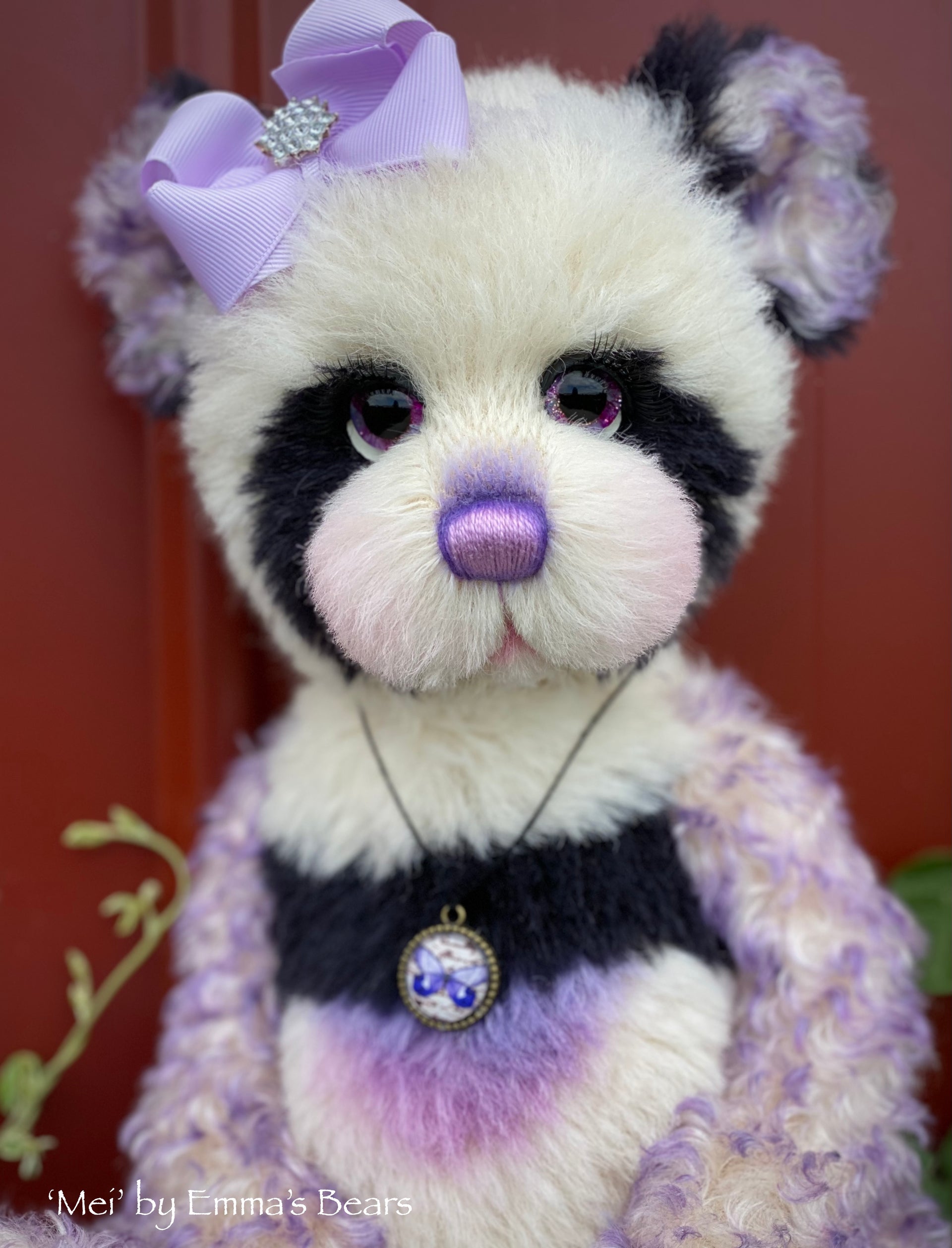 Mei - 16" mohair artist panda bear by Emma's Bears  - OOAK