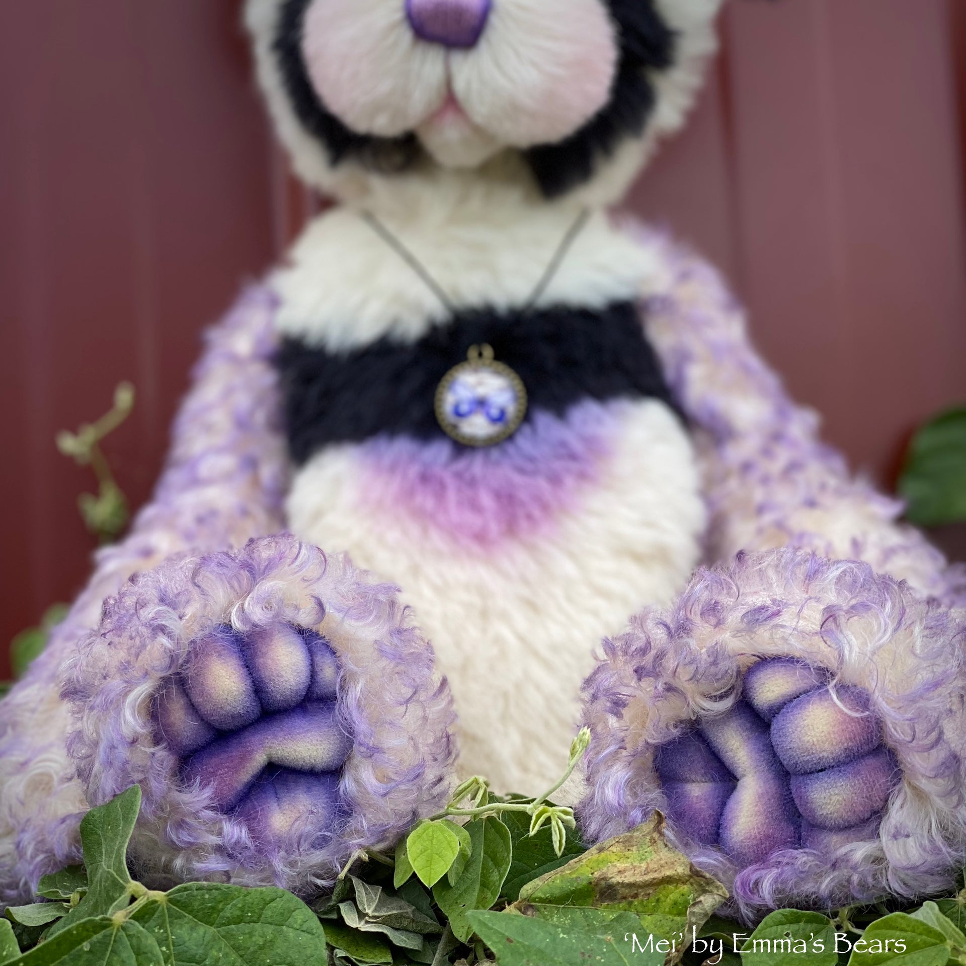 Mei - 16" mohair artist panda bear by Emma's Bears  - OOAK