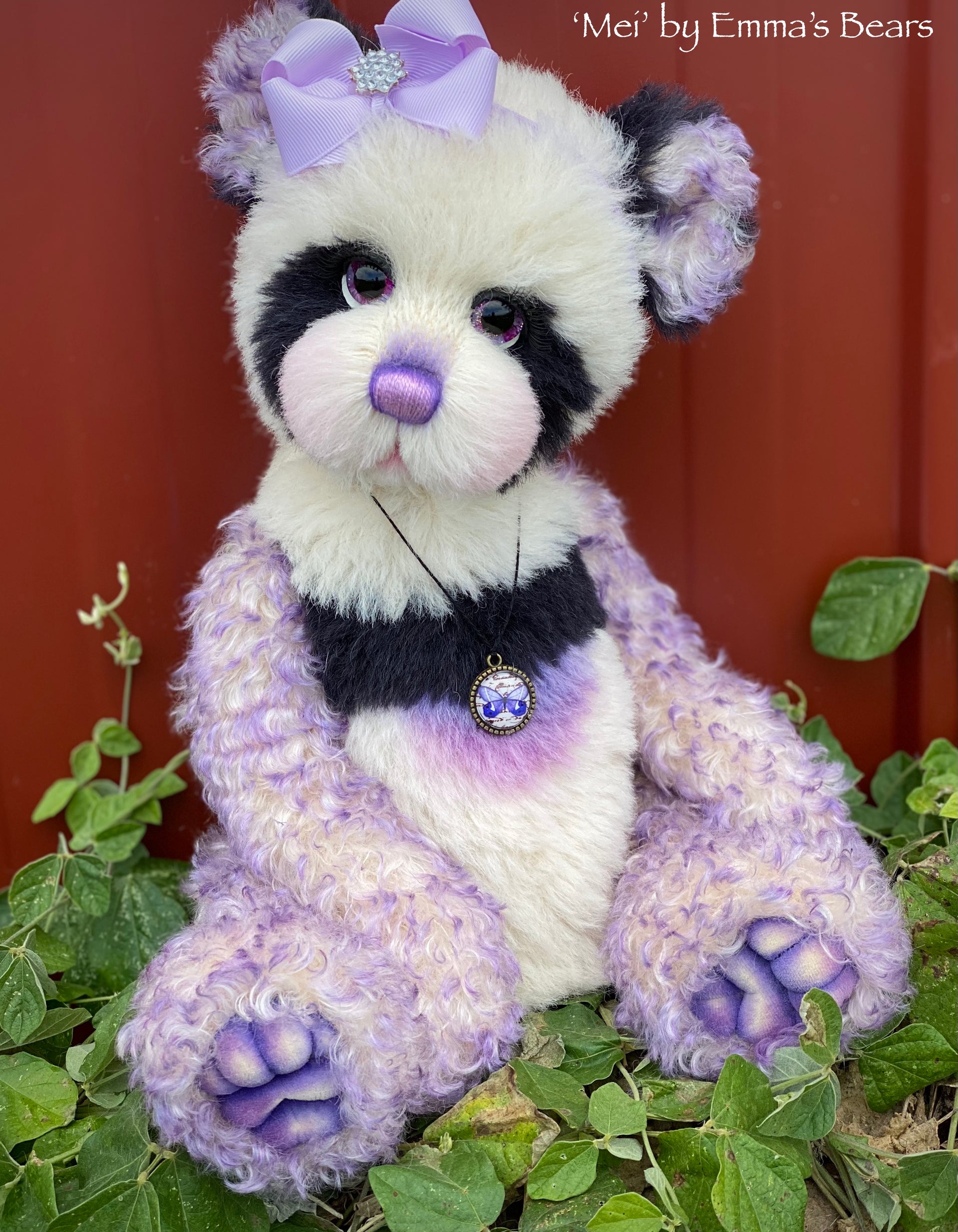 Mei - 16" mohair artist panda bear by Emma's Bears  - OOAK