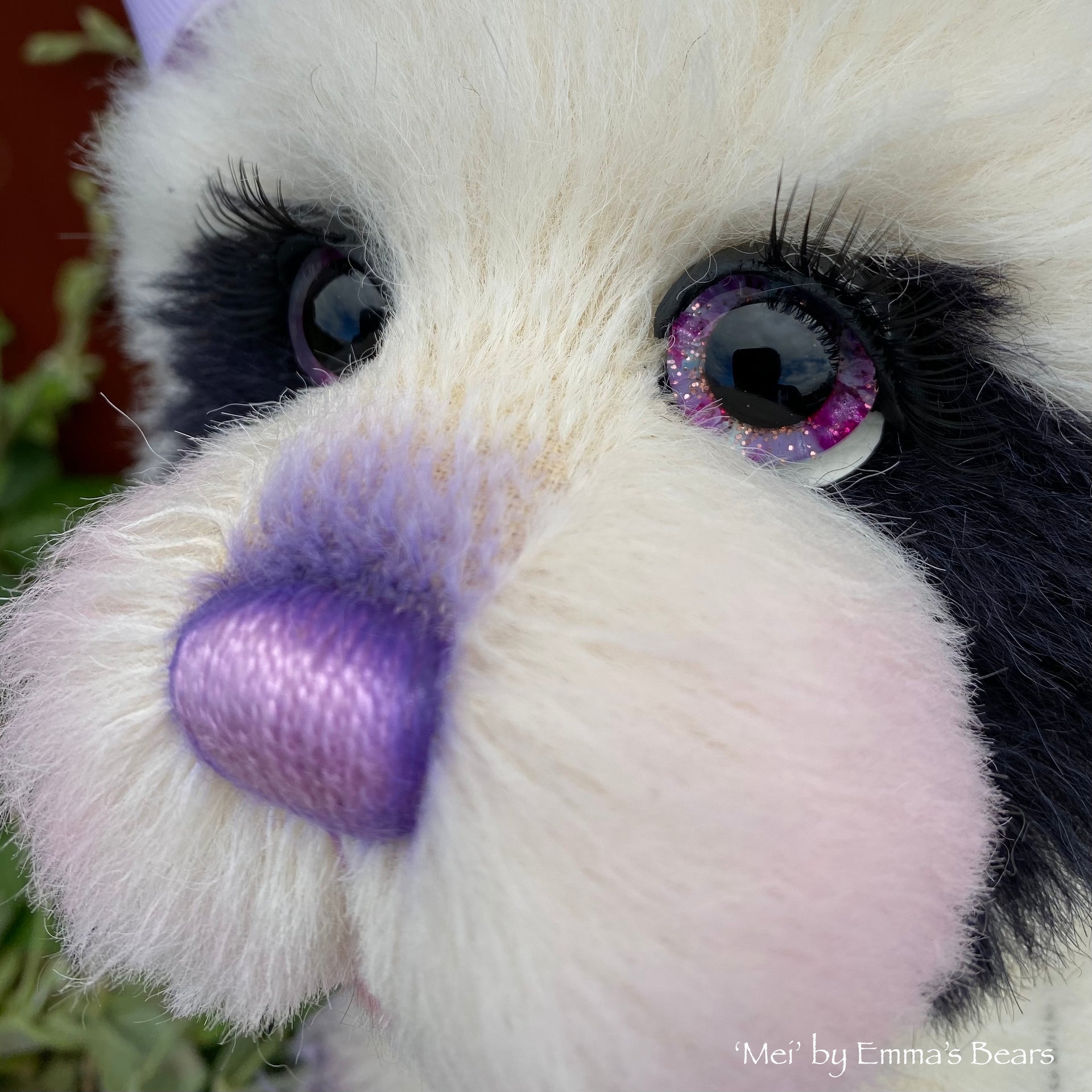 Mei - 16" mohair artist panda bear by Emma's Bears  - OOAK