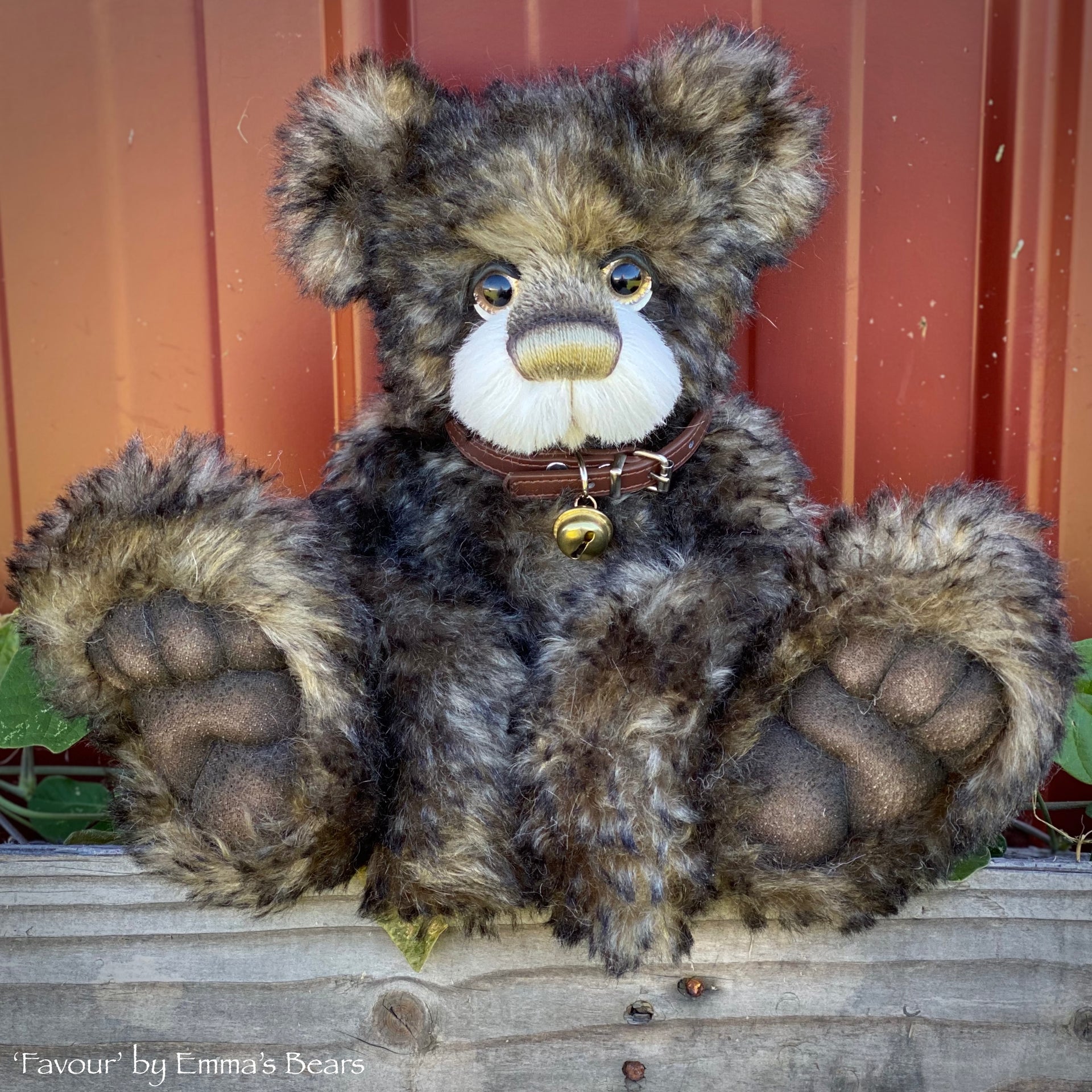 Favour - 14" Tipped Mohair artist bear by Emma's Bears - OOAK