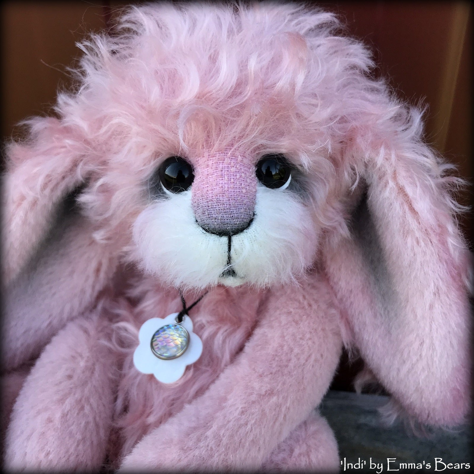 Indi - 11" Mohair and Alpaca Artist Bunny by Emma's Bears - OOAK