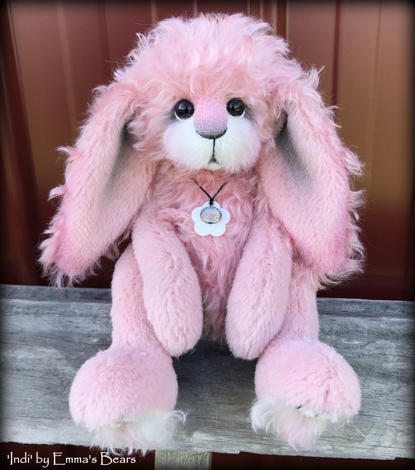 Indi - 11" Mohair and Alpaca Artist Bunny by Emma's Bears - OOAK