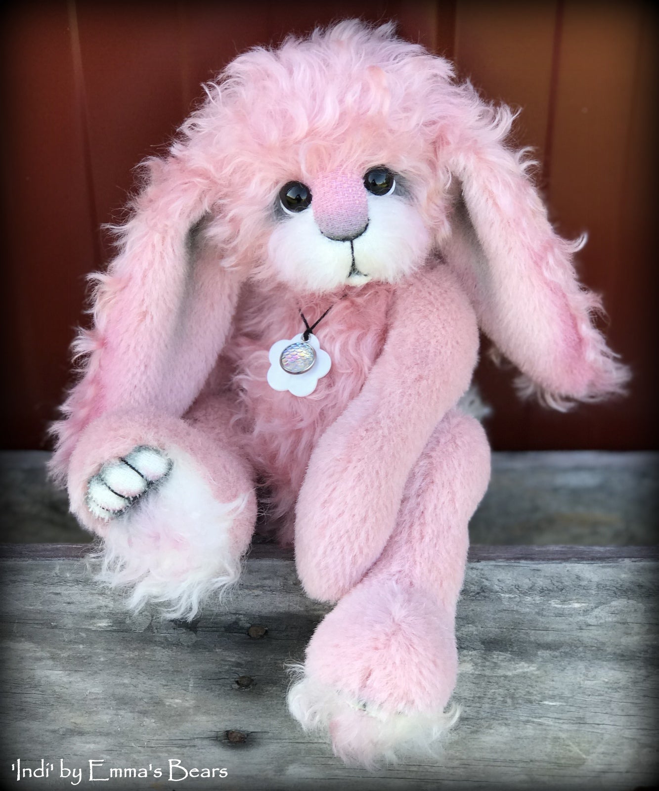 Indi - 11" Mohair and Alpaca Artist Bunny by Emma's Bears - OOAK