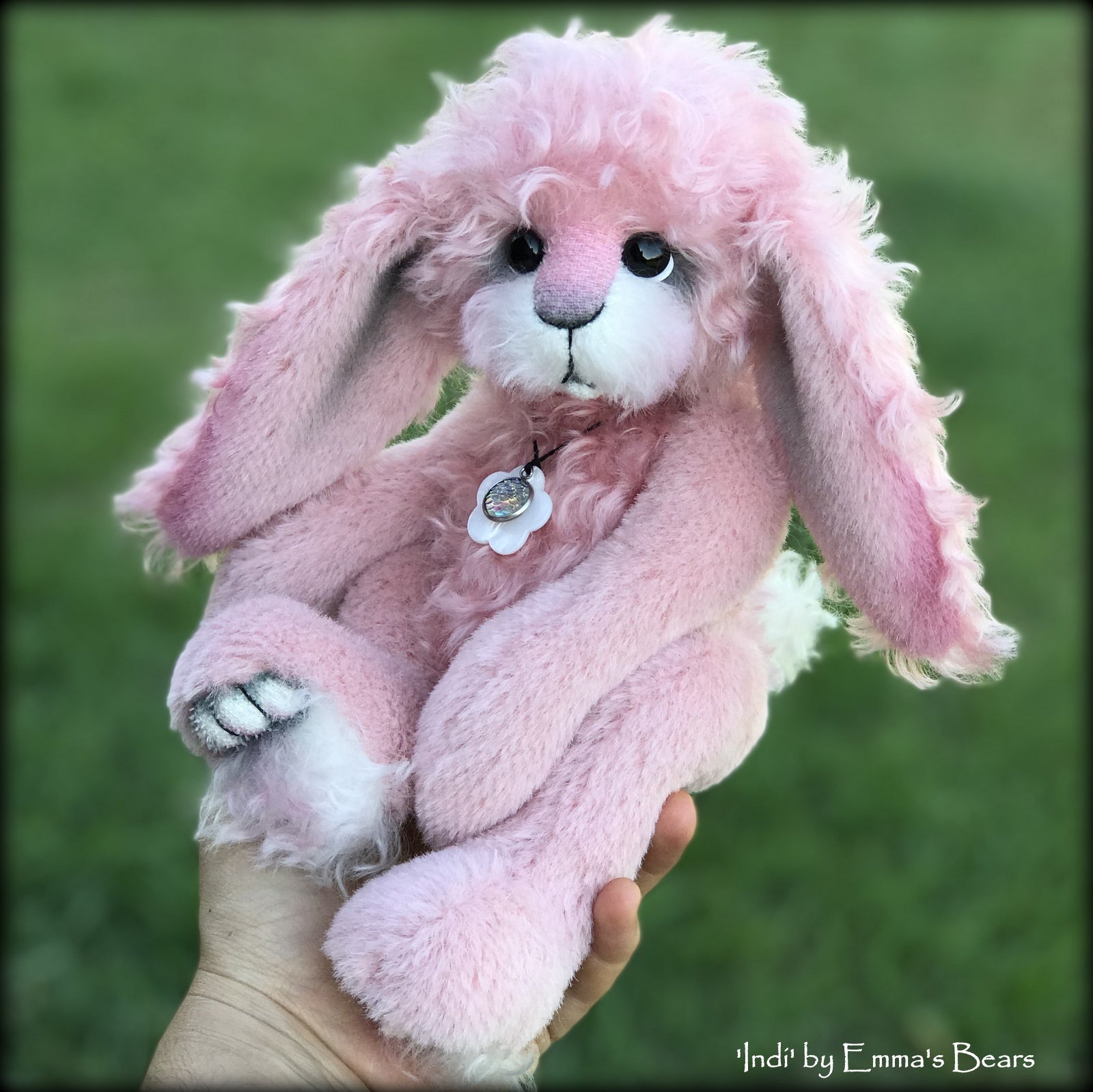 Indi - 11" Mohair and Alpaca Artist Bunny by Emma's Bears - OOAK