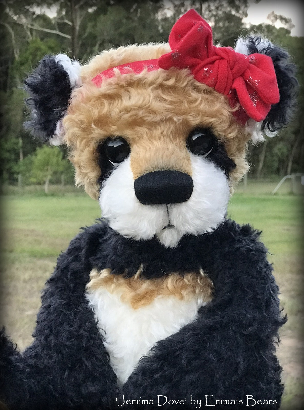 Jemima Dove - 18" Christmas 2018 Toddler Artist Bear by Emma's Bears - OOAK