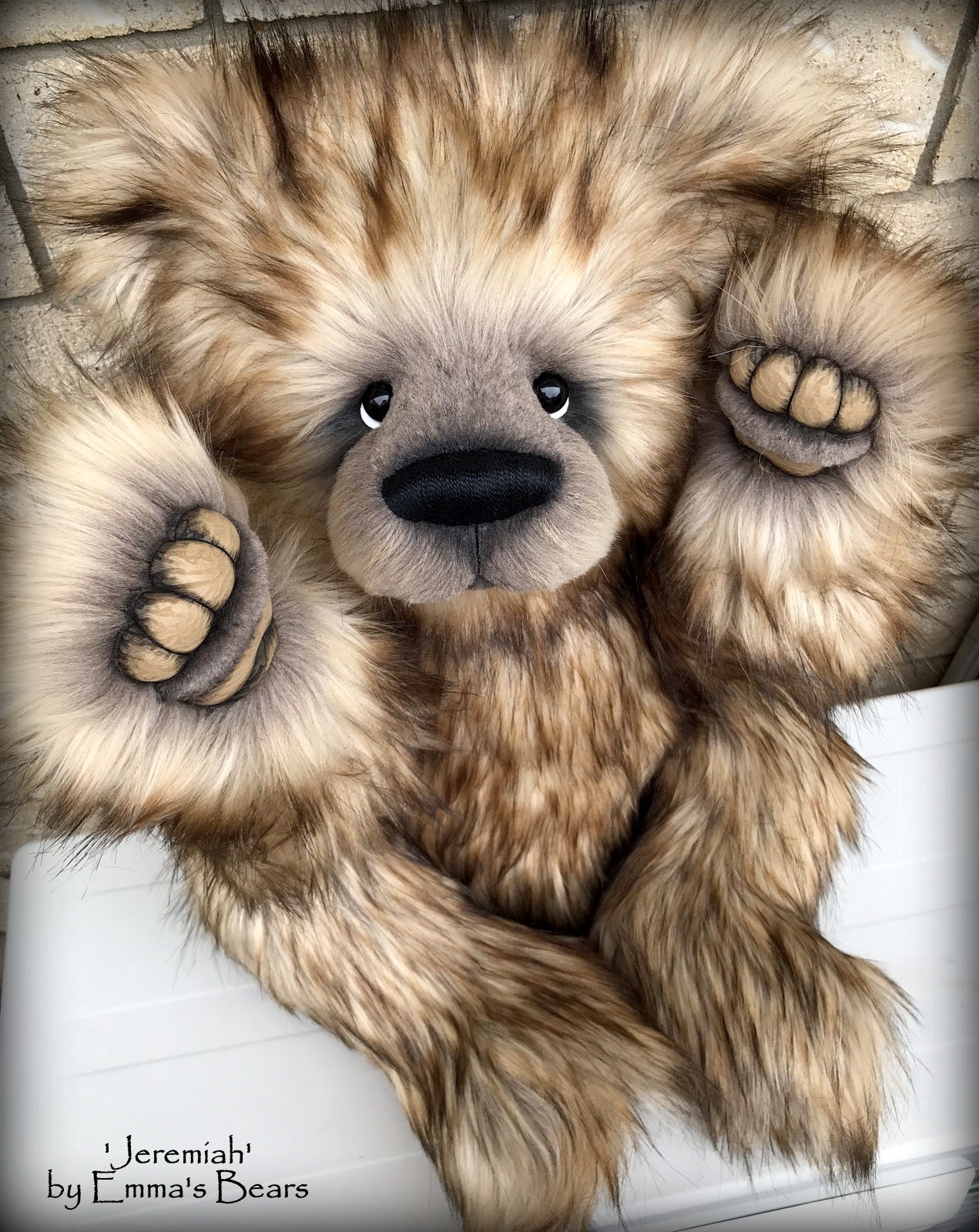 Jeremiah - 28in Deluxe Faux Fur Artist Bear by Emmas Bears - OOAK