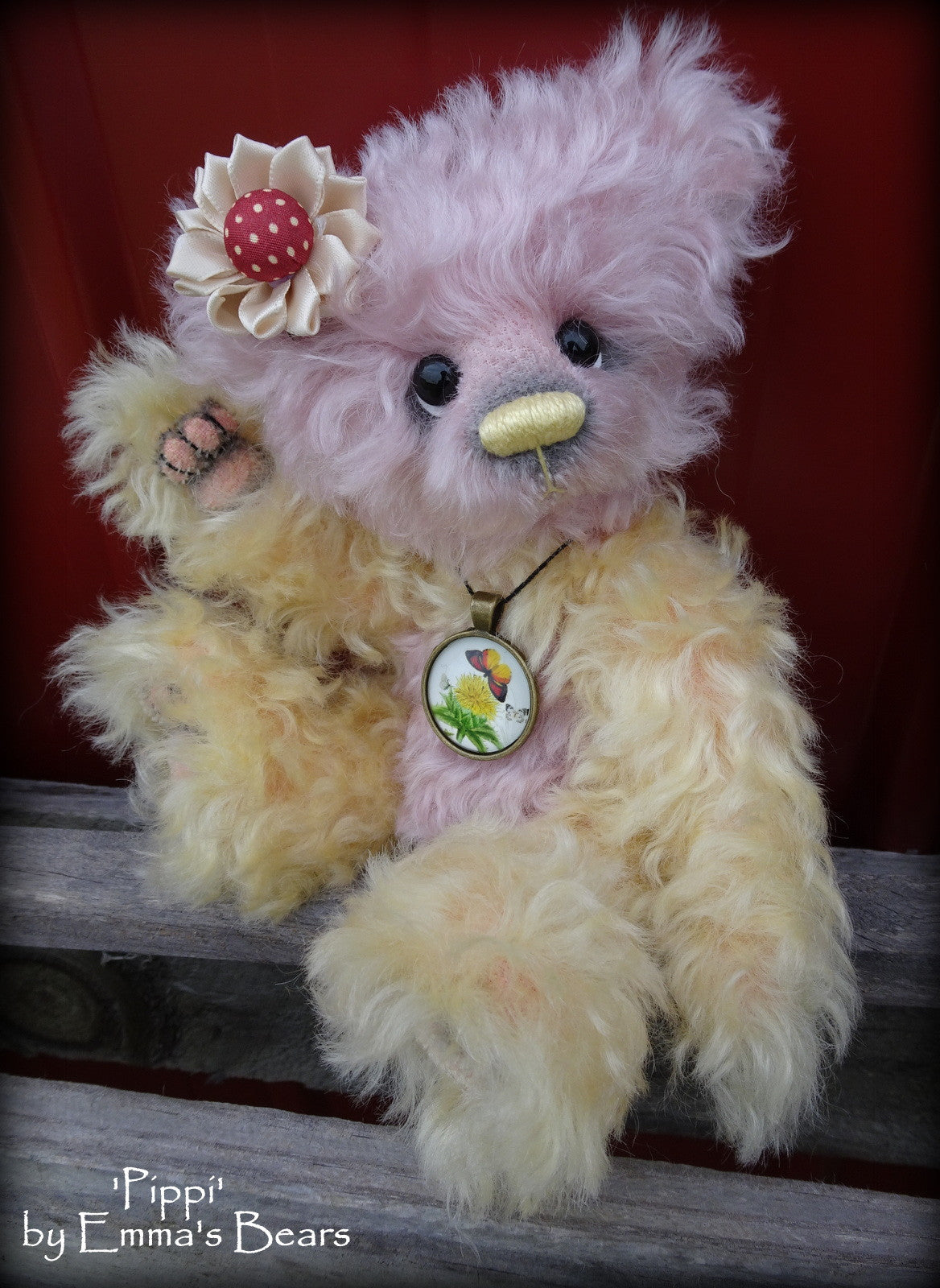 Pippi - 9in mohair Artist Bear by Emmas Bears