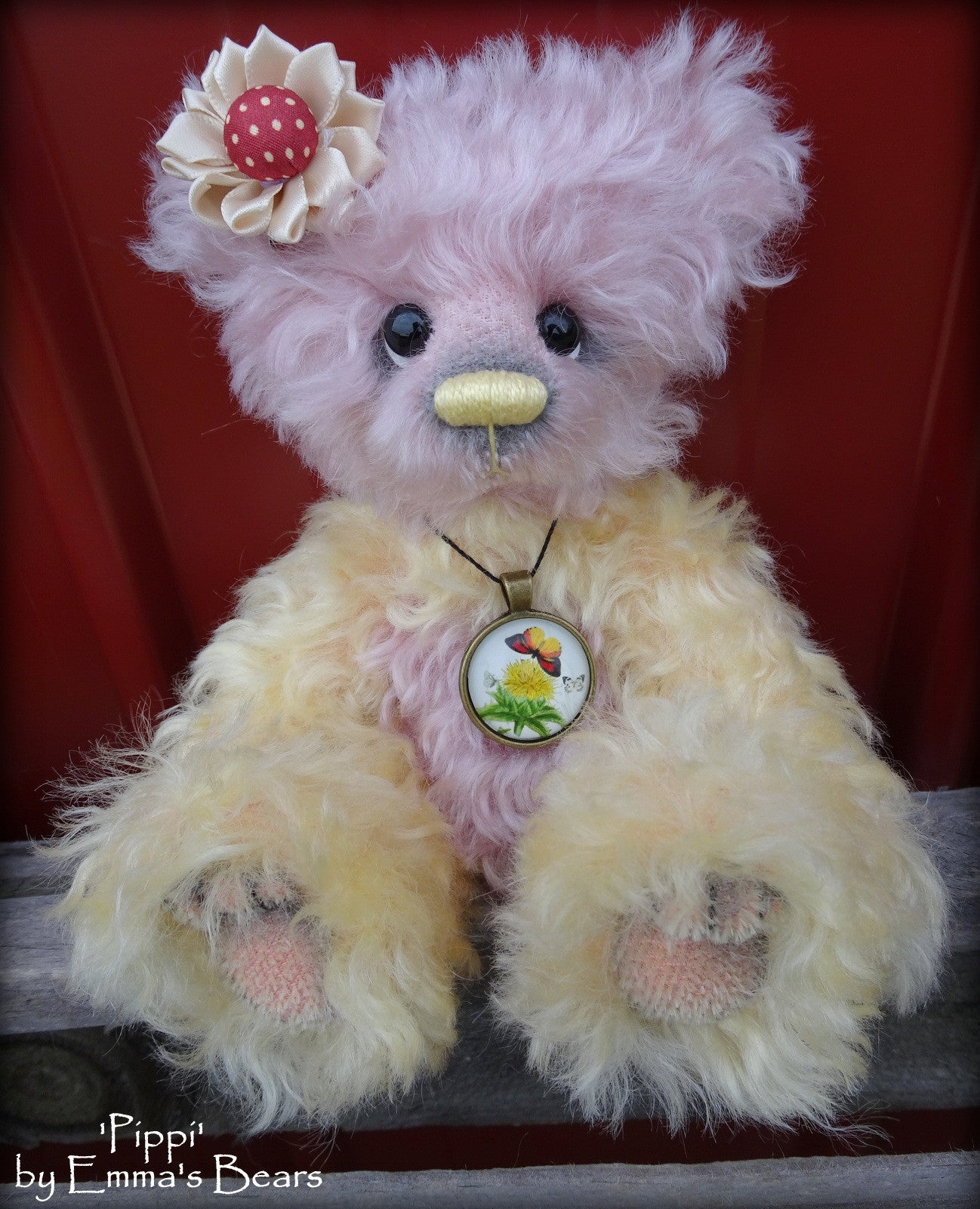 Pippi - 9in mohair Artist Bear by Emmas Bears