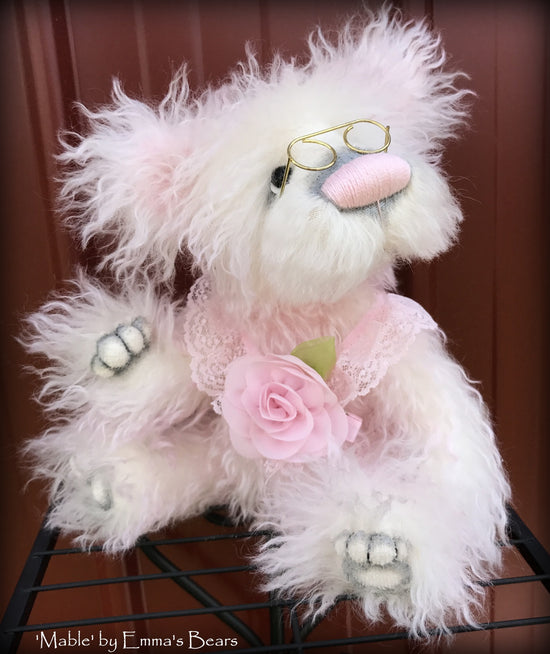 Mable - 11in Brand NEW hand dyed mohair artist bear by Emmas Bears - OOAK