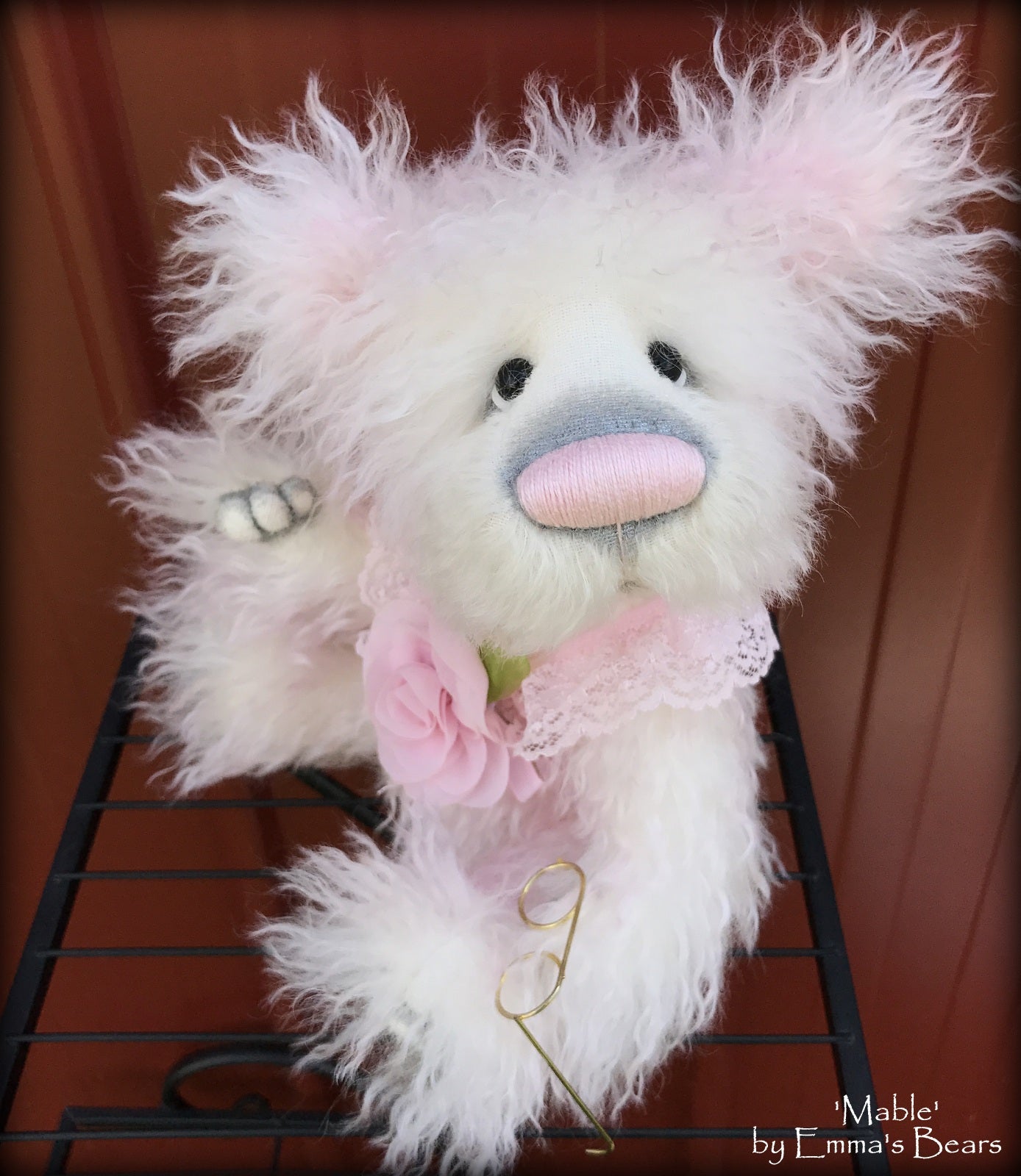 Mable - 11in Brand NEW hand dyed mohair artist bear by Emmas Bears - OOAK