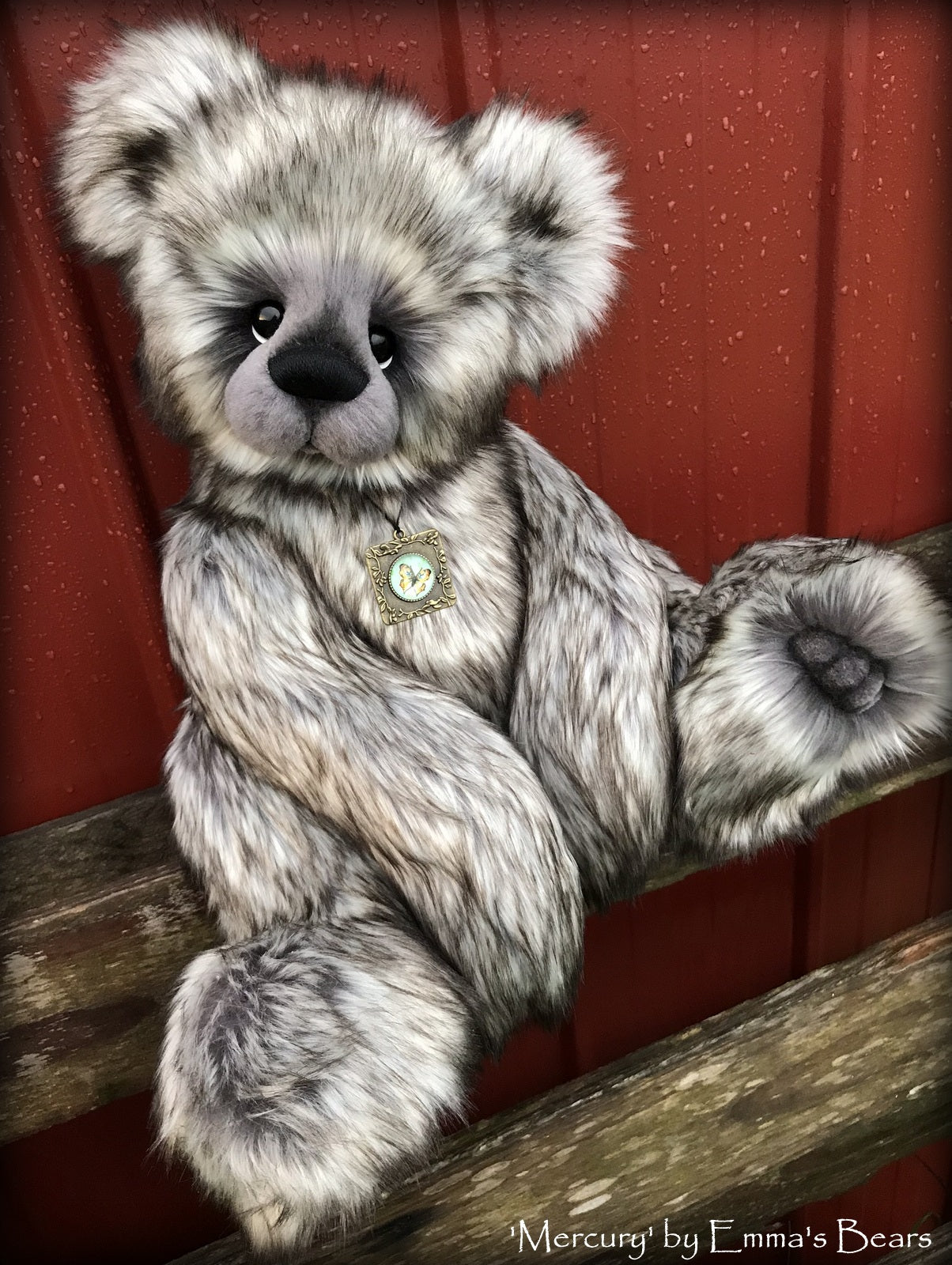 Mercury - 21IN faux fur bear by Emmas Bears - OOAK