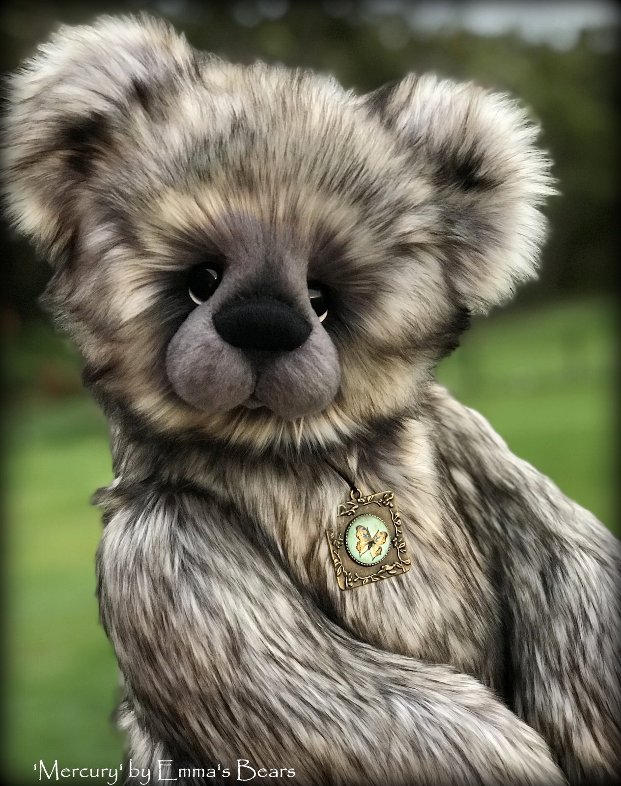 Mercury - 21IN faux fur bear by Emmas Bears - OOAK