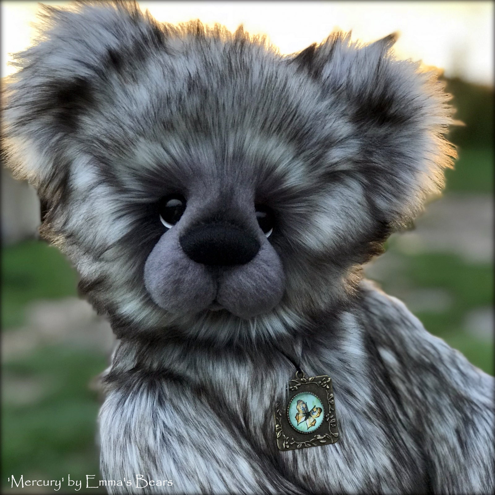 Mercury - 21IN faux fur bear by Emmas Bears - OOAK