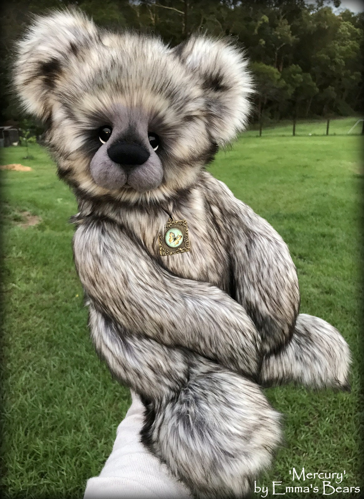 Mercury - 21IN faux fur bear by Emmas Bears - OOAK