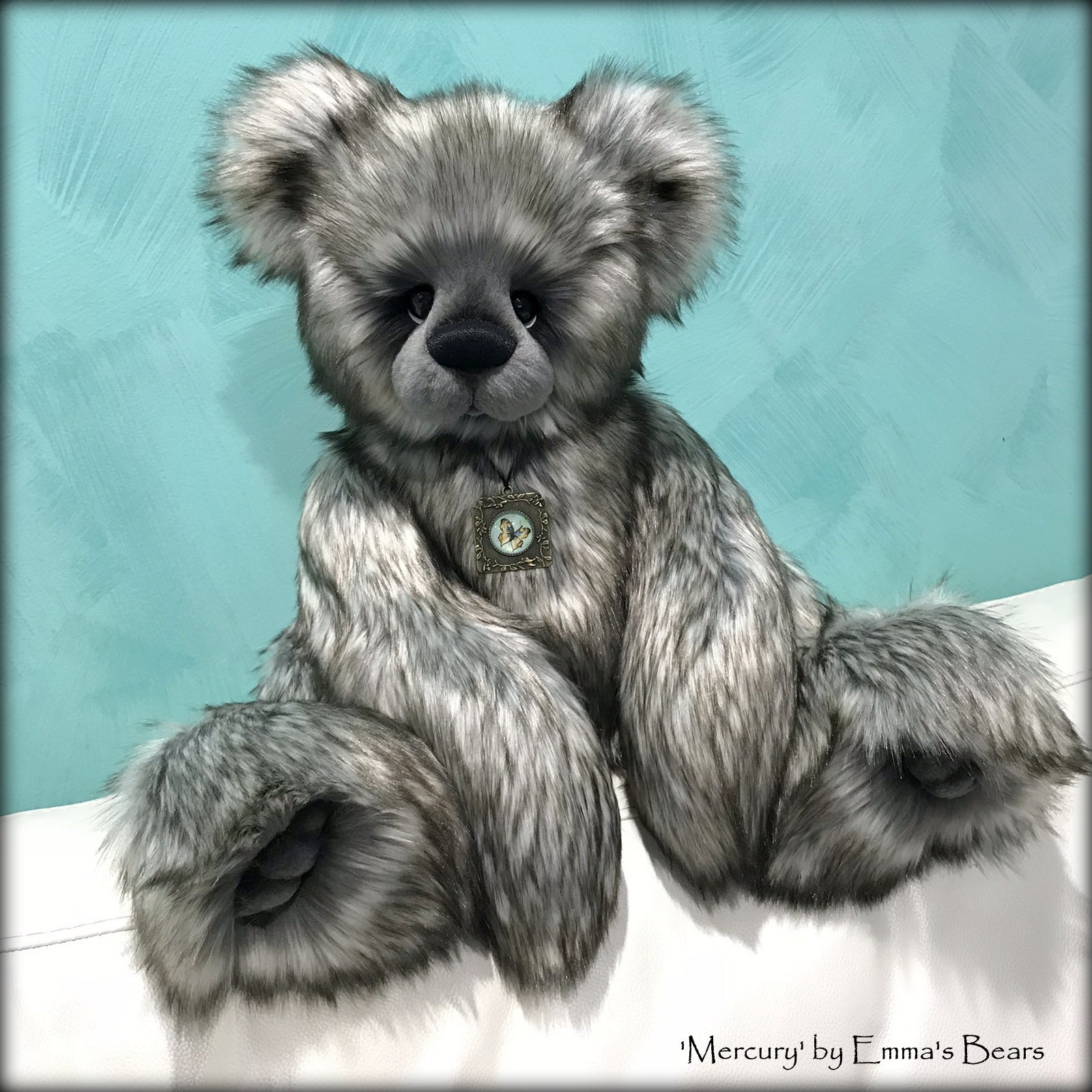 Mercury - 21IN faux fur bear by Emmas Bears - OOAK