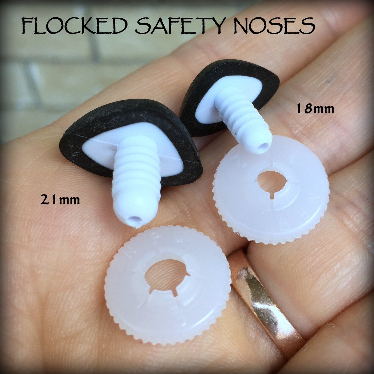 Safety Noses - Soft Flocked Black