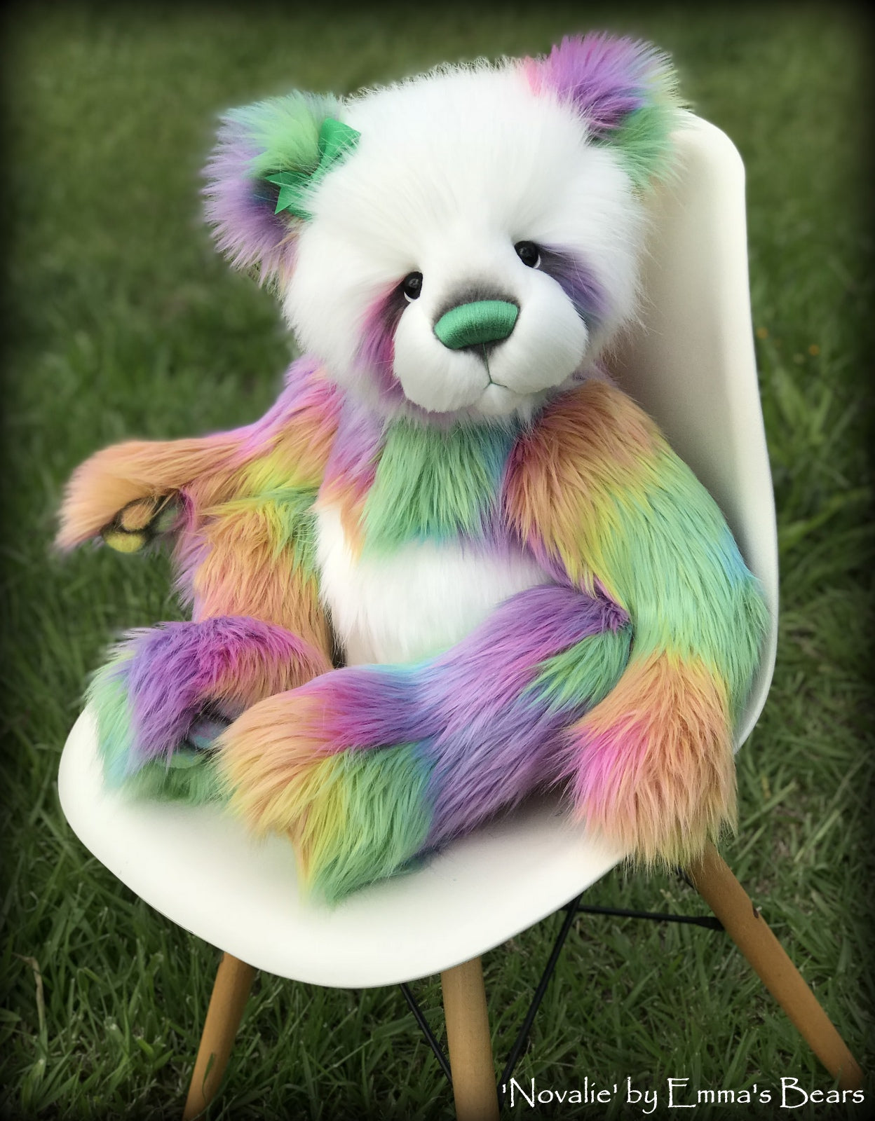 Novalie - 28" Faux Fur Artist Bear by Emmas Bears - OOAK