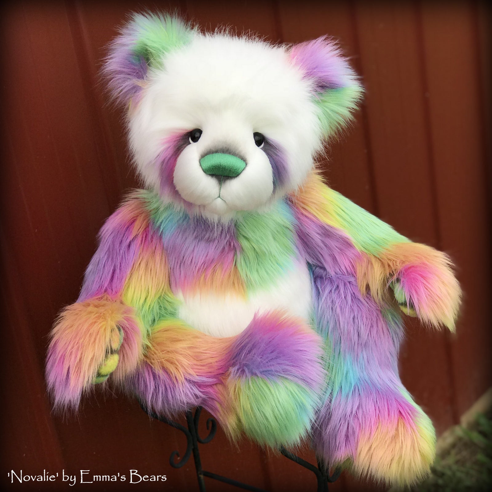 Novalie - 28" Faux Fur Artist Bear by Emmas Bears - OOAK