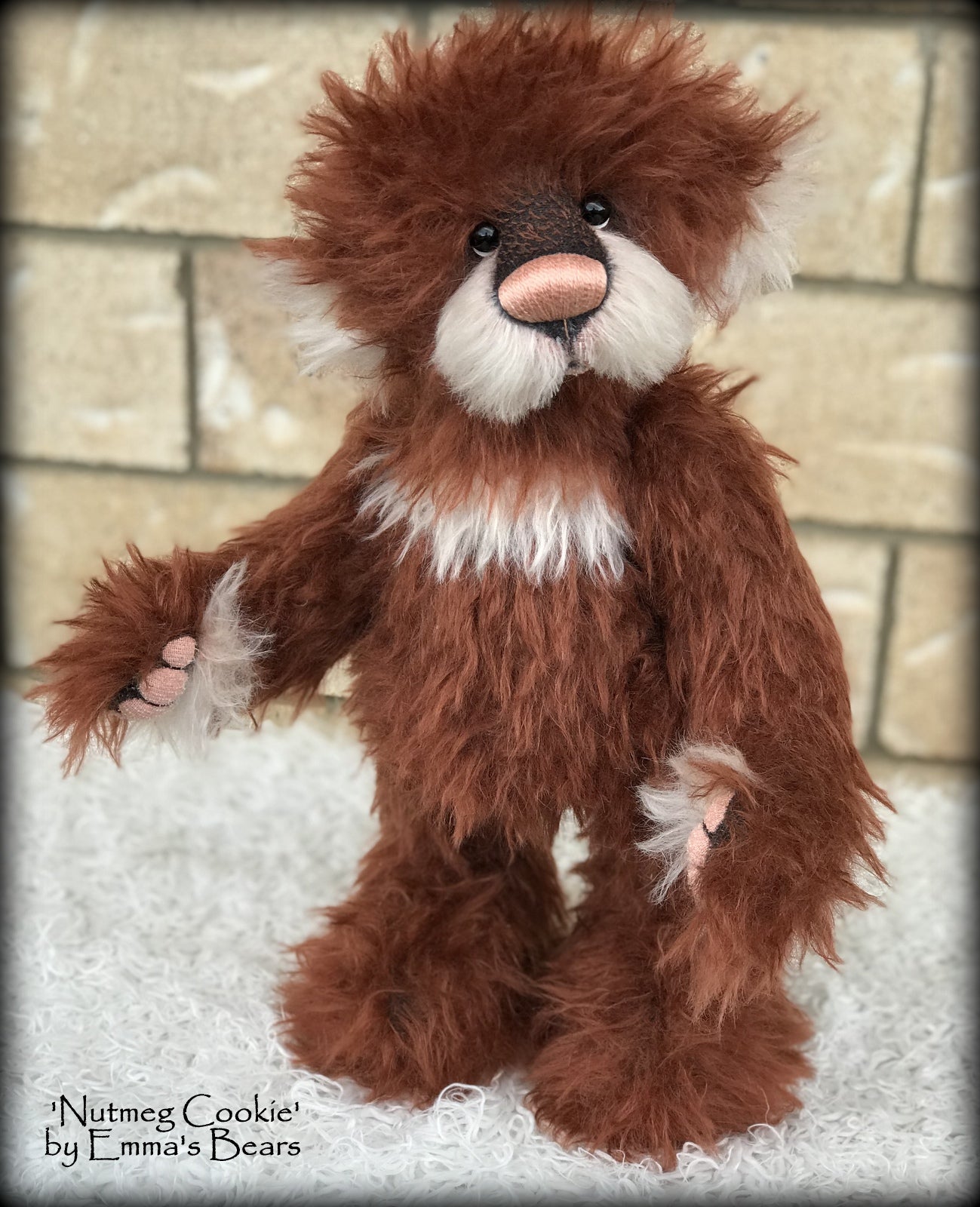 Nutmeg Cookie - 15in MOHAIR Christmas Artist Bear by Emmas Bears - OOAK