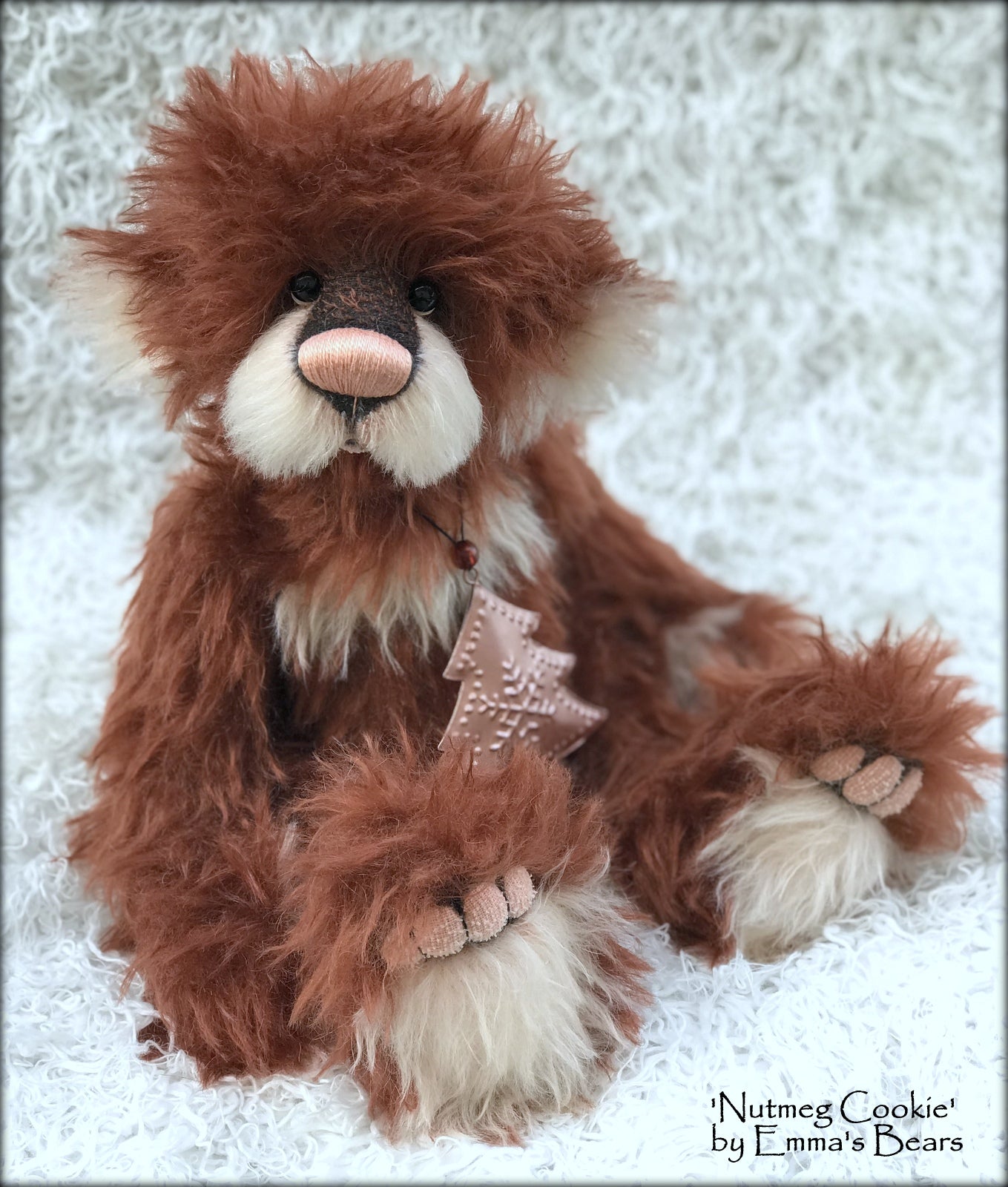 Nutmeg Cookie - 15in MOHAIR Christmas Artist Bear by Emmas Bears - OOAK