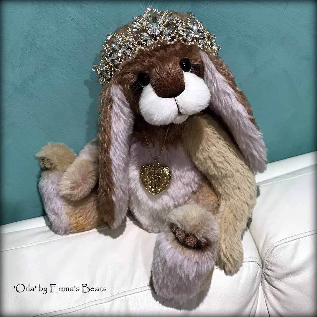 Orla - 19" Mohair and Alpaca Easter Bunny by Emma's Bears - OOAK