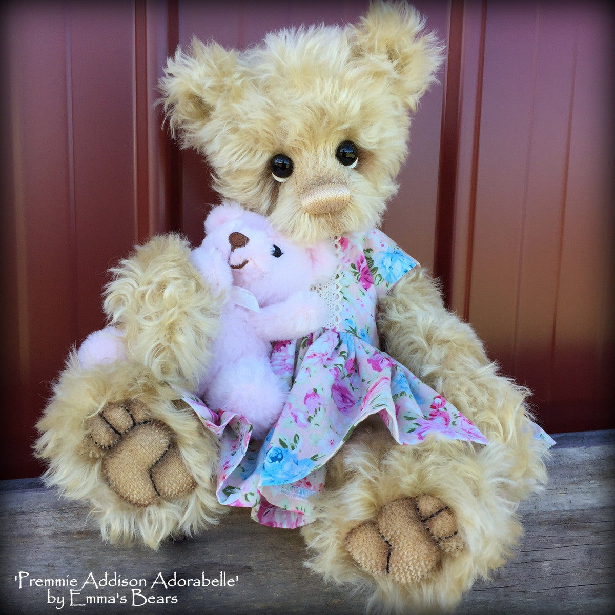 Addison Adorabelle - 15in MOHAIR Premmie Baby Artist Bear by Emmas Bears - OOAK