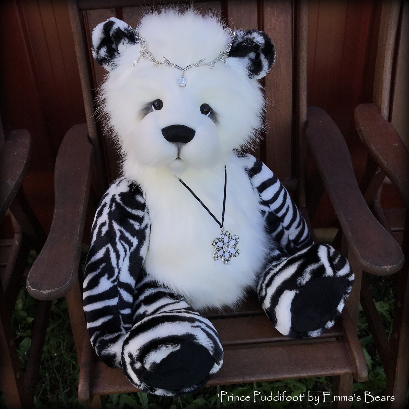 Prince Puddifoot - 32in Faux Fur Artist Bear by Emmas Bears - OOAK
