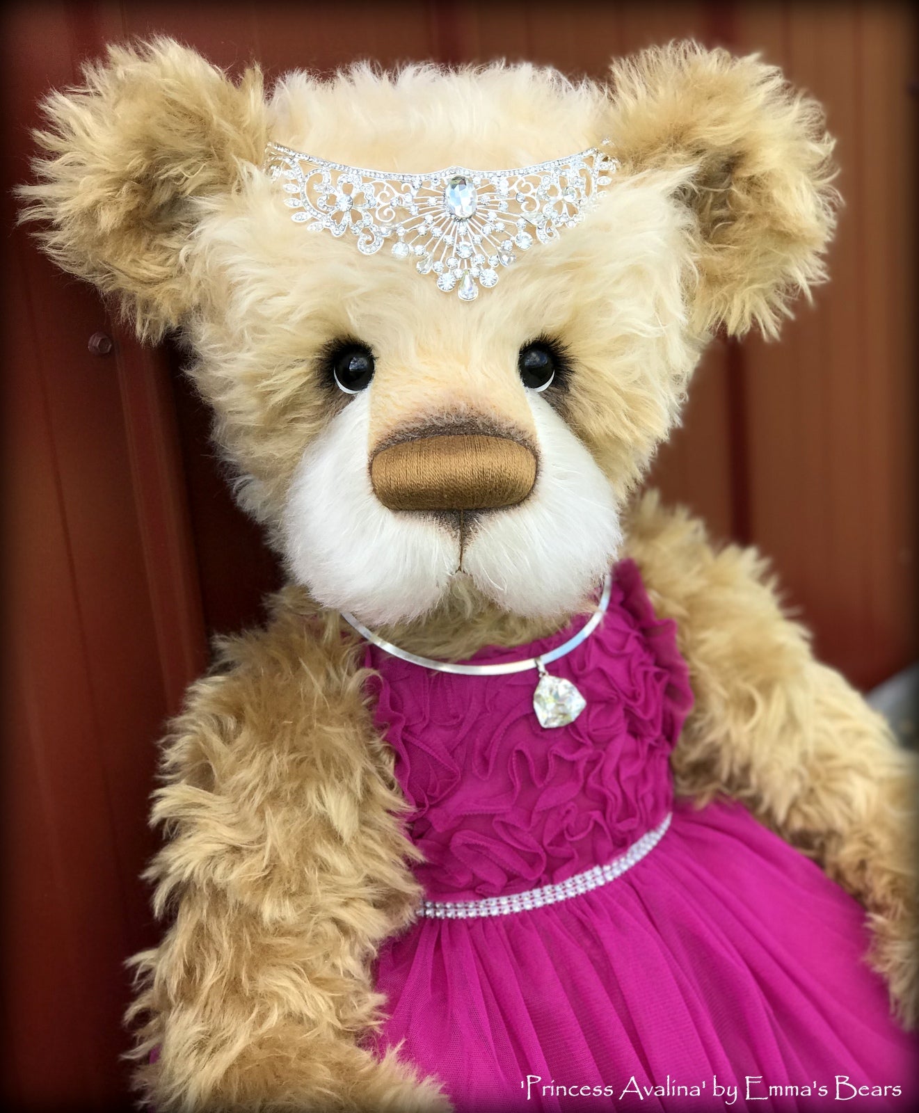 Princess Avalina - 29" Schulte Mohair Artist Bear by Emmas Bears - OOAK