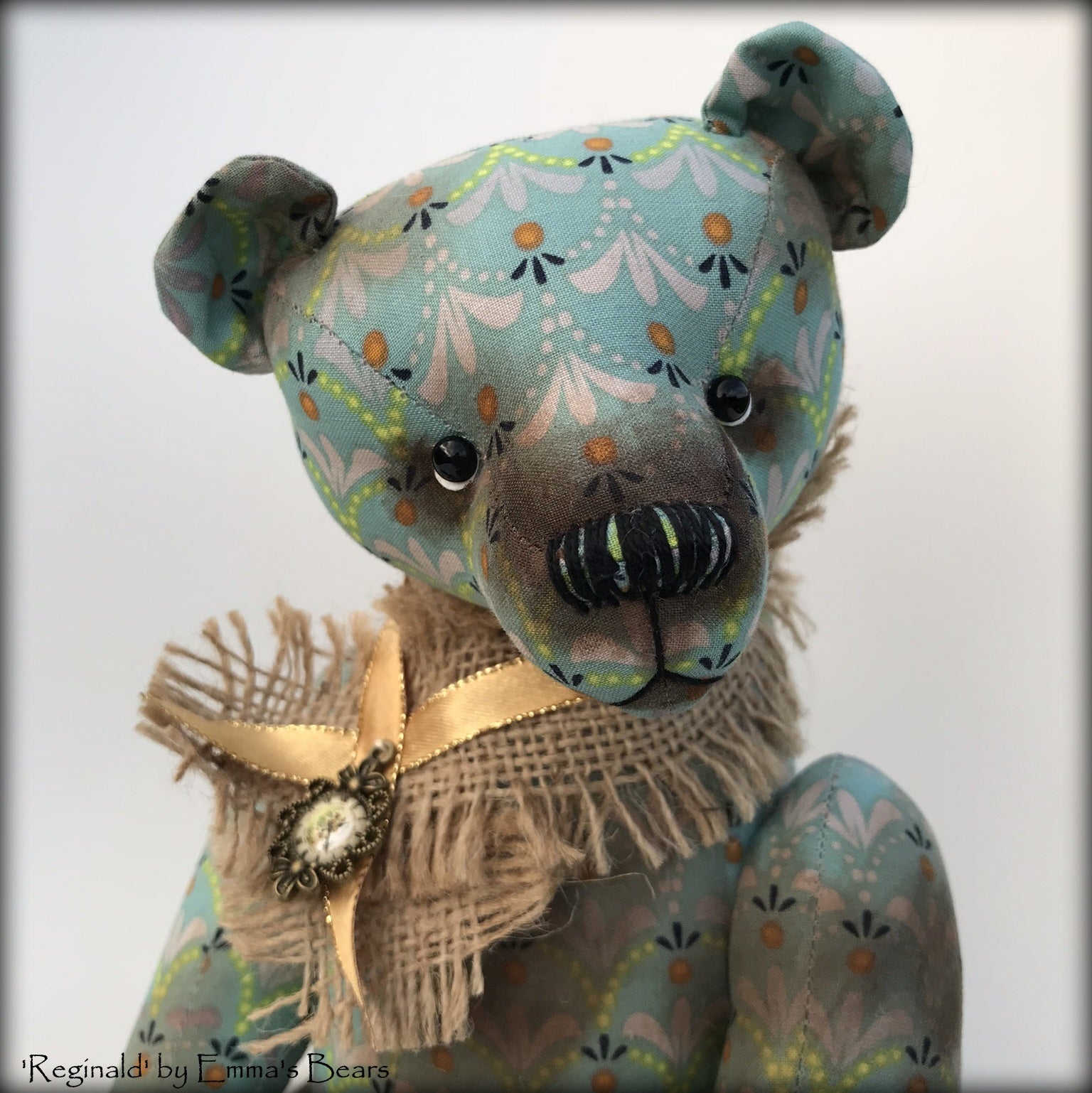 Reginald - 13" COTTON Artist Bear by Emmas Bears - OOAK