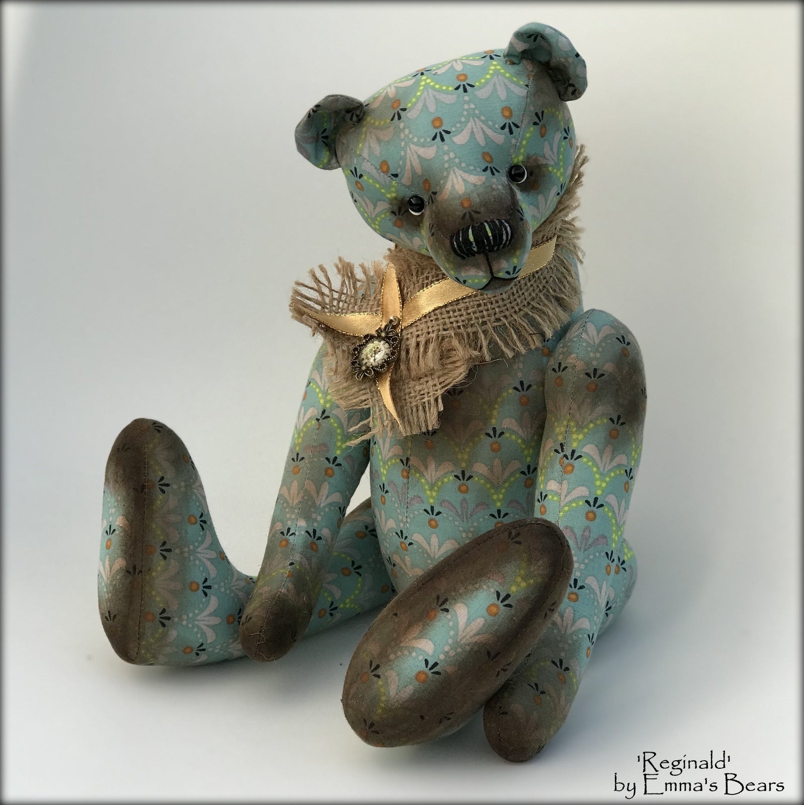 Reginald - 13" COTTON Artist Bear by Emmas Bears - OOAK