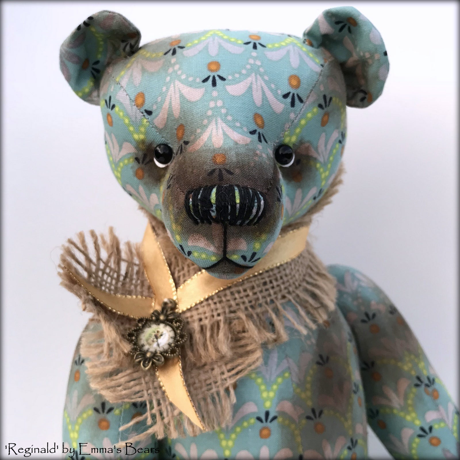 Reginald - 13" COTTON Artist Bear by Emmas Bears - OOAK