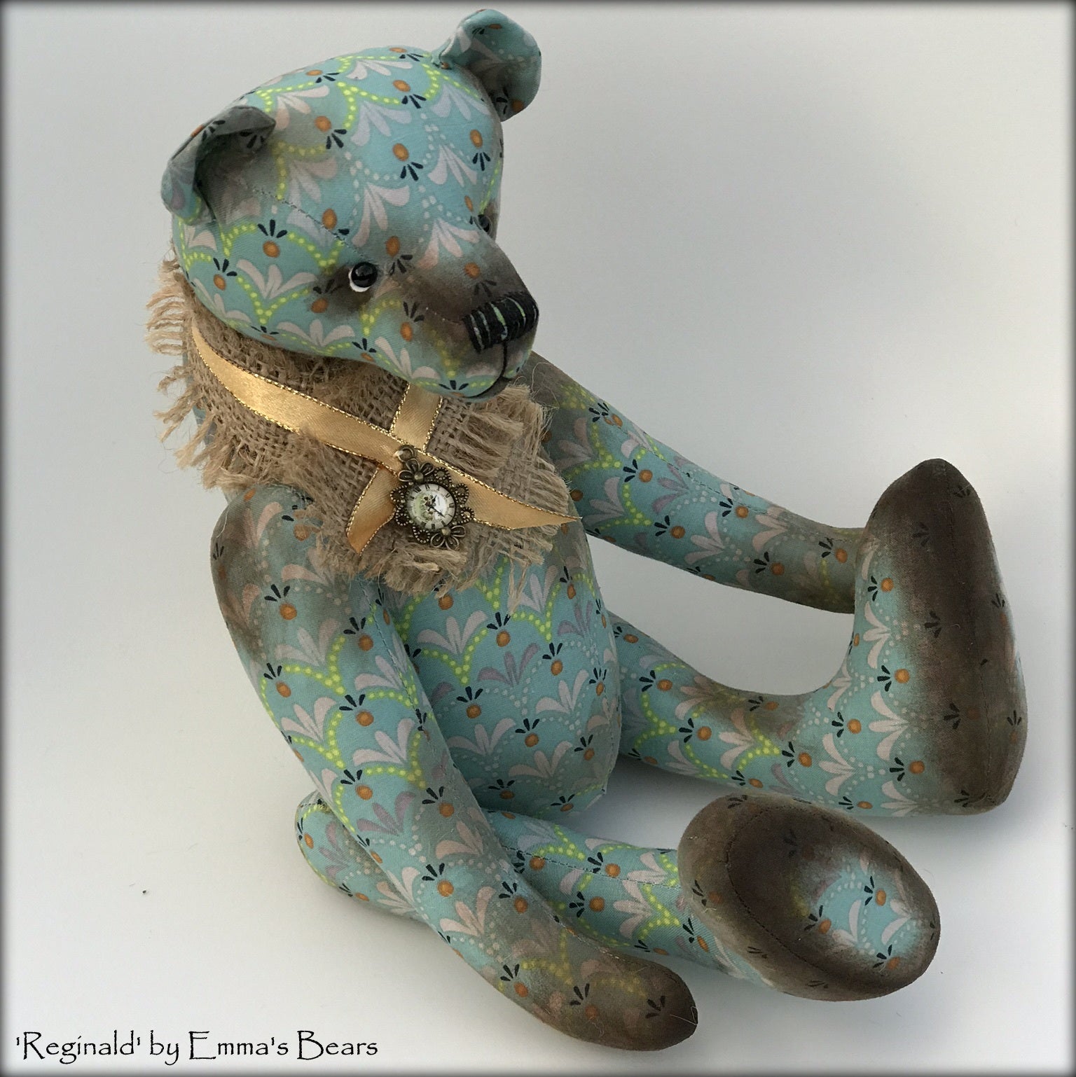 Reginald - 13" COTTON Artist Bear by Emmas Bears - OOAK