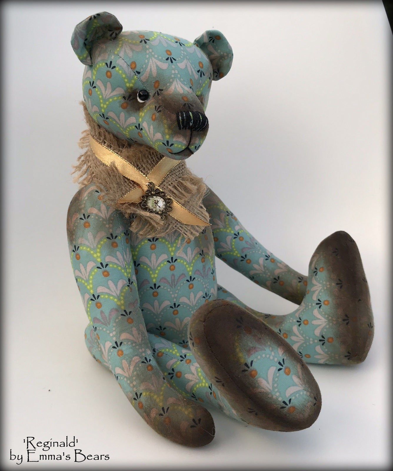 Reginald - 13" COTTON Artist Bear by Emmas Bears - OOAK