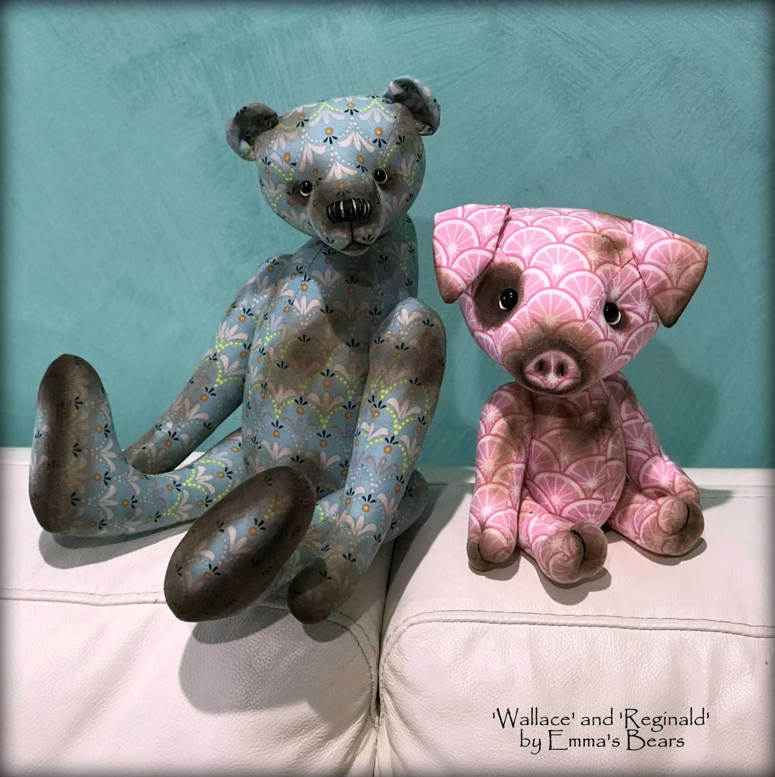 Reginald - 13" COTTON Artist Bear by Emmas Bears - OOAK