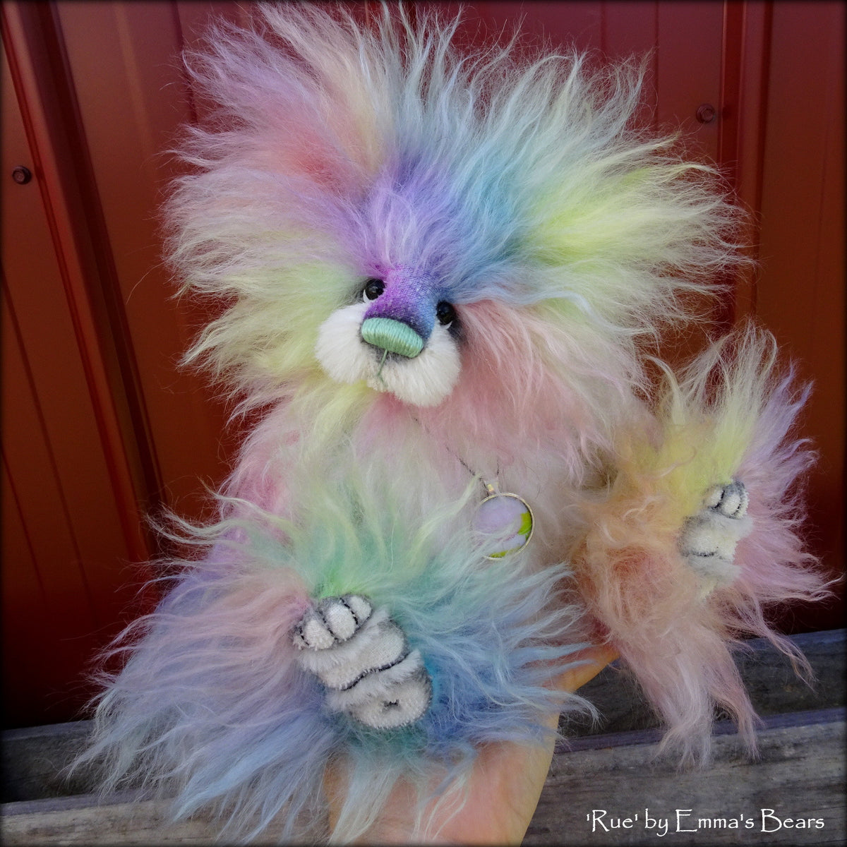 Super Long Pile 70mm Mohair - Hand Dyed Iced Mint - Fat 1/4m - SEP013